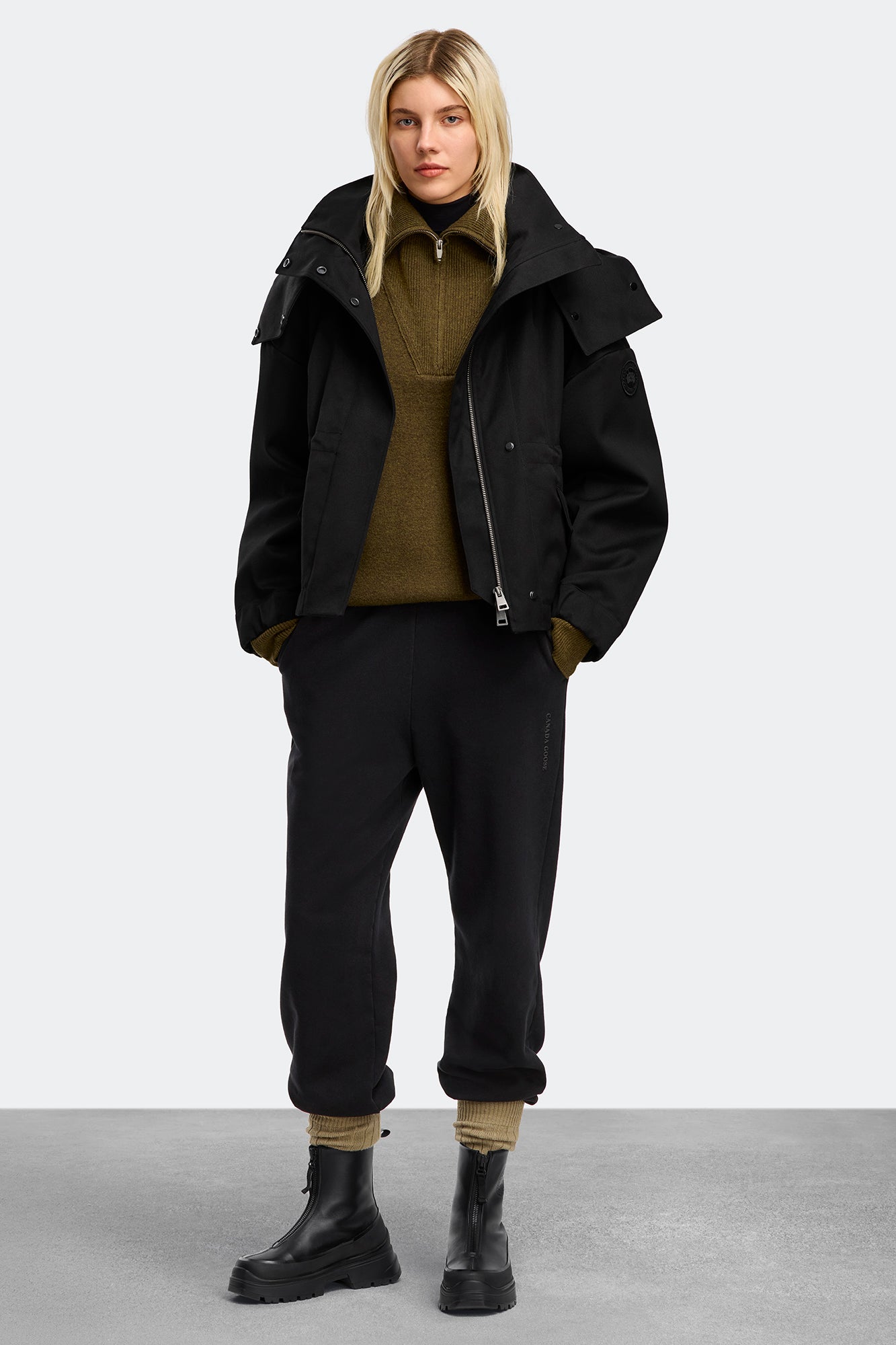 Kya Zip-up Boot - Black