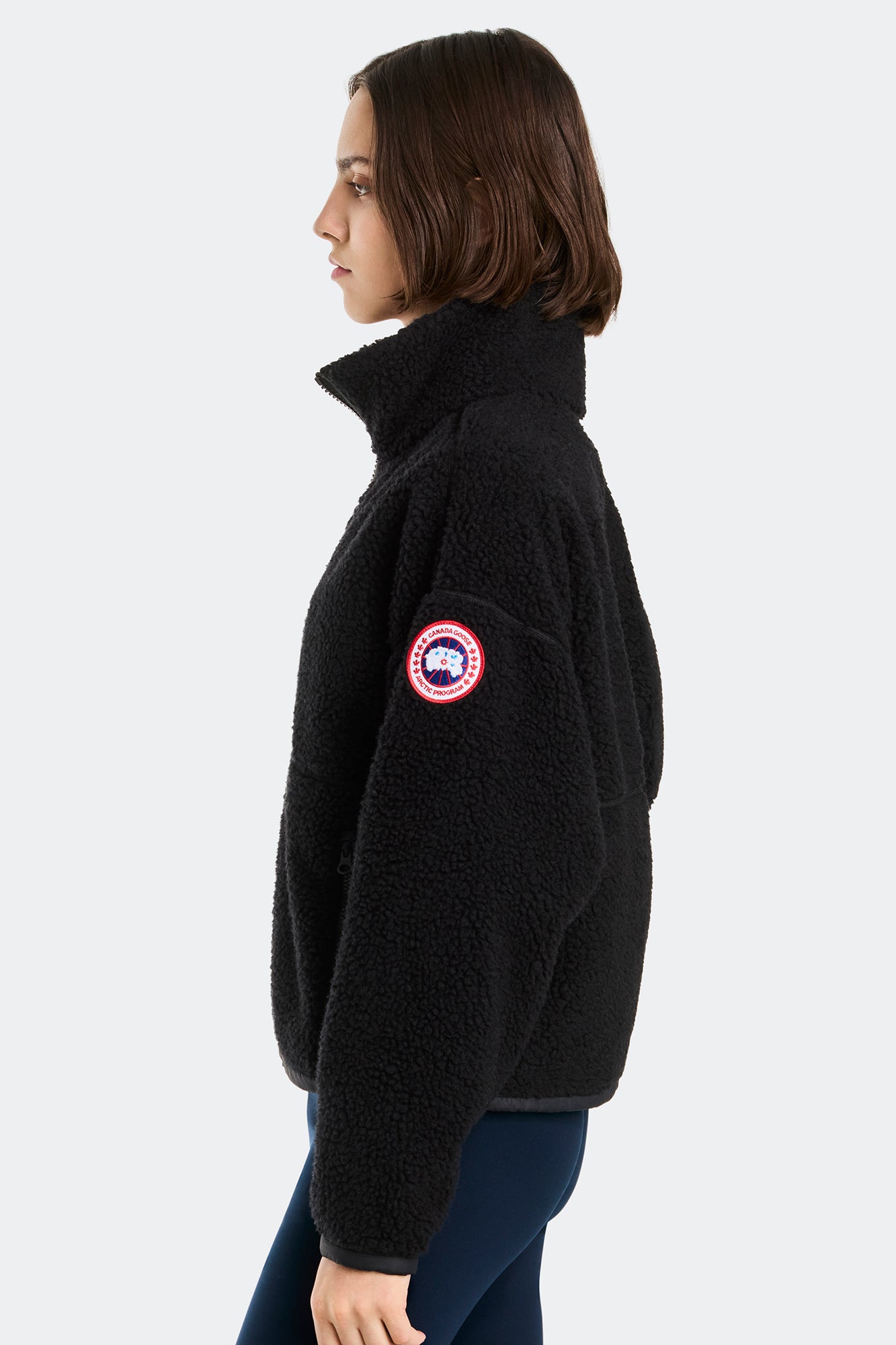 Simcoe Zip Up Fleece Sweater (Women) - Black
