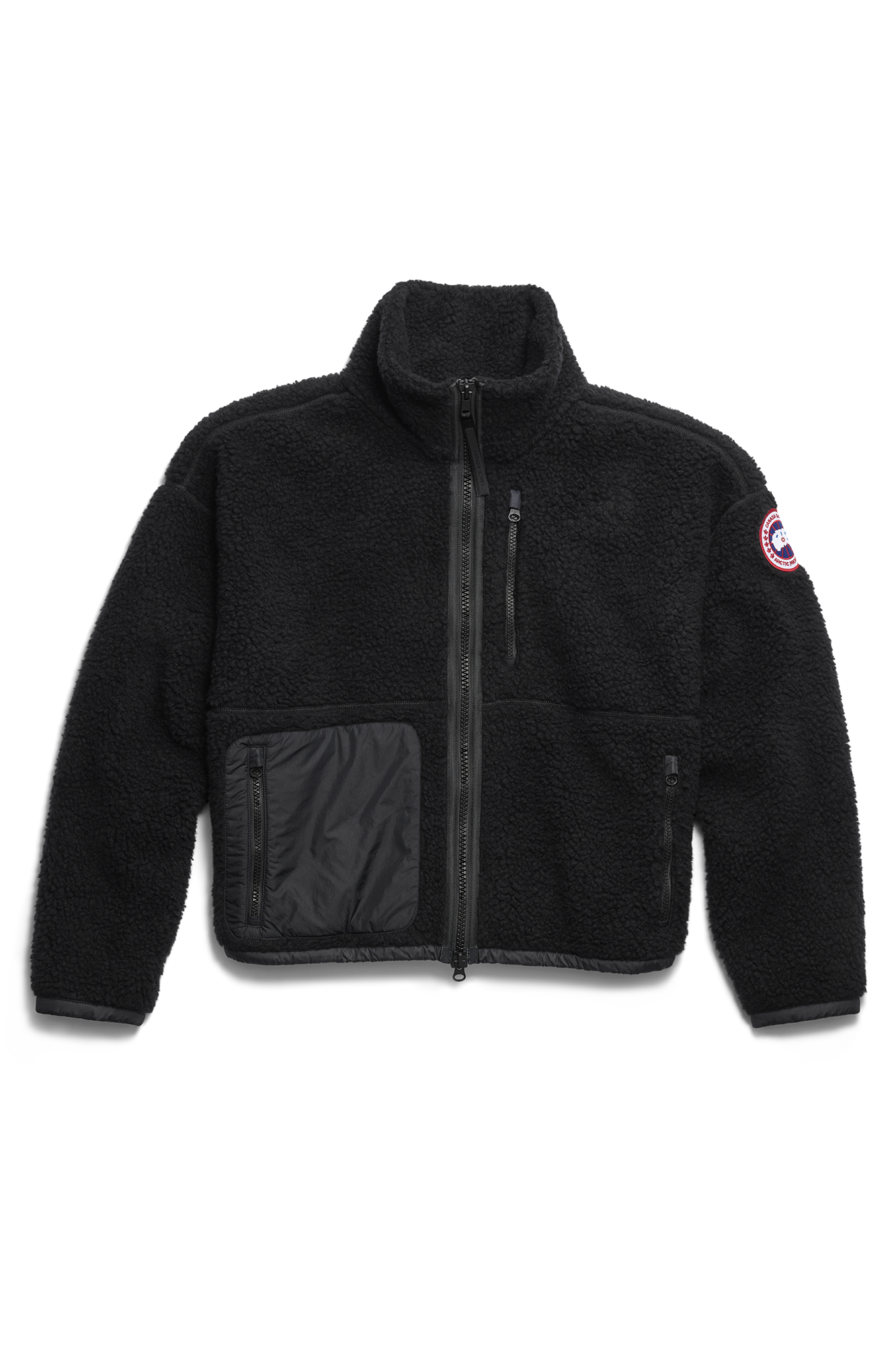 Simcoe Zip Up Fleece Sweater (Women) - Black