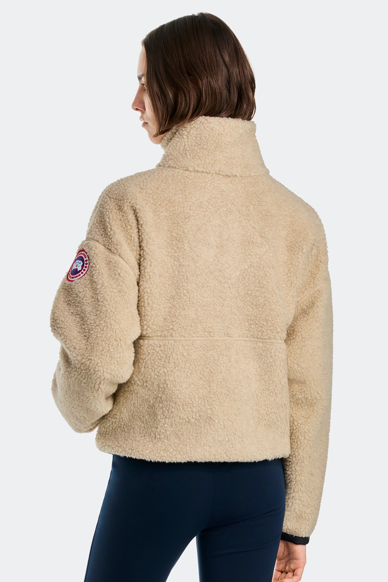 Simcoe Zip Up Fleece Sweater (Women) - Light Tan