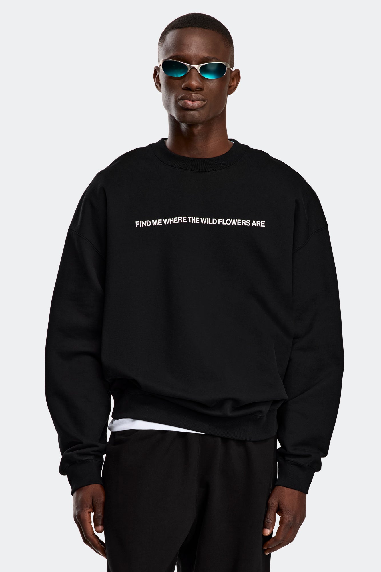 Dawn Crew Relaxed - Graphic - Wildflower Black