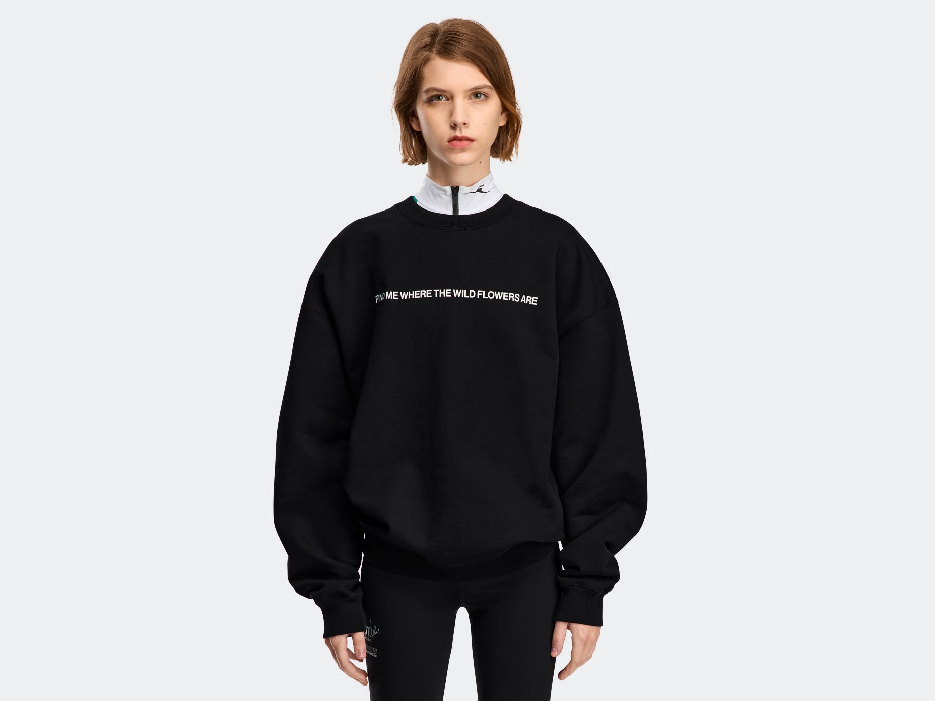 Dawn Crew Relaxed - Graphic - Wildflower Black