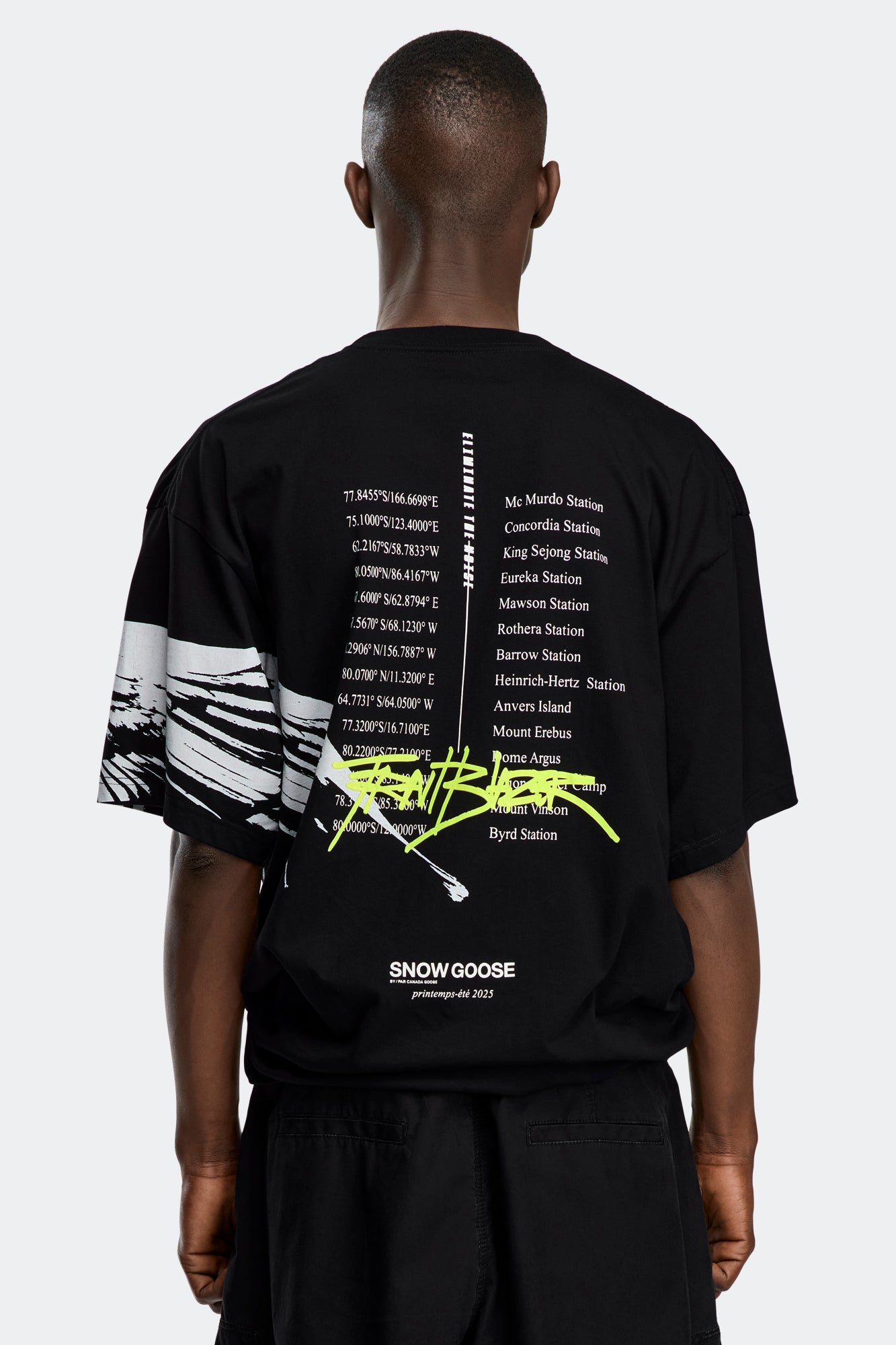 Zenith Tee - Snow Goose Black