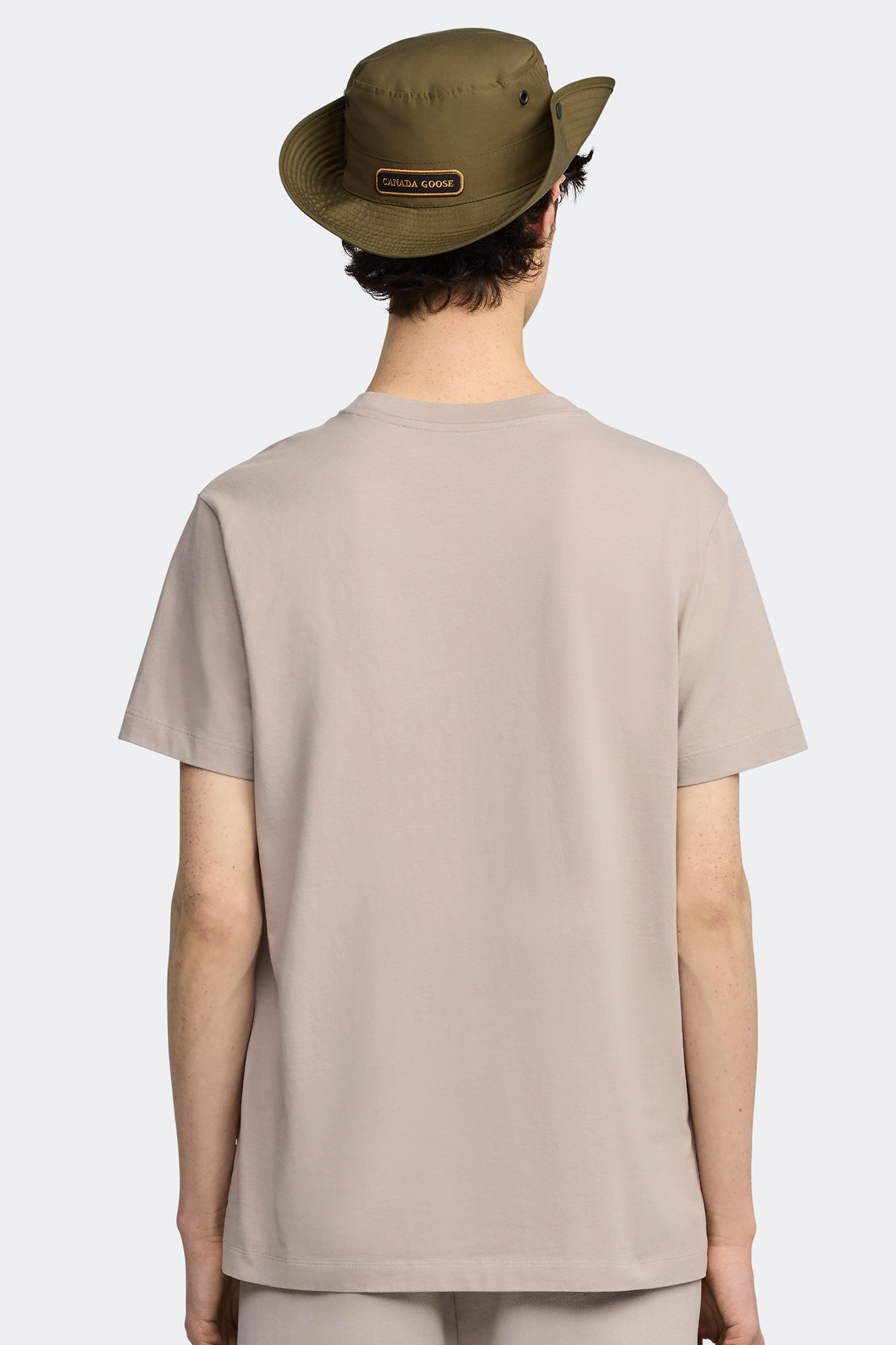 Emersen Embroidered Crewneck T-Shirt (Men) - Limestone