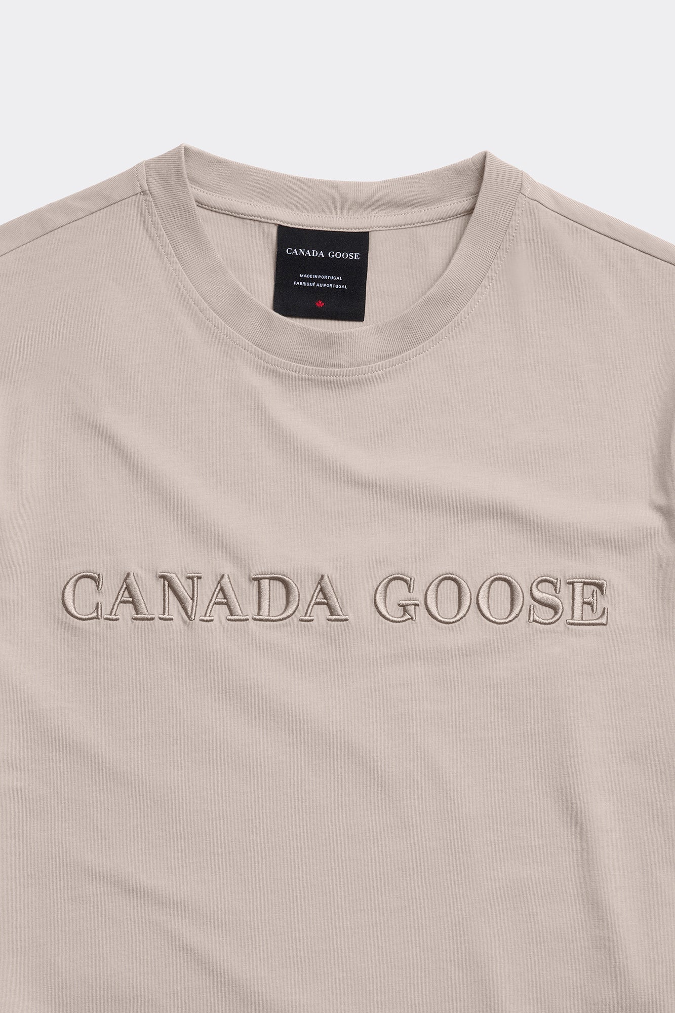 Emersen Embroidered Crewneck T-Shirt (Men) - Limestone