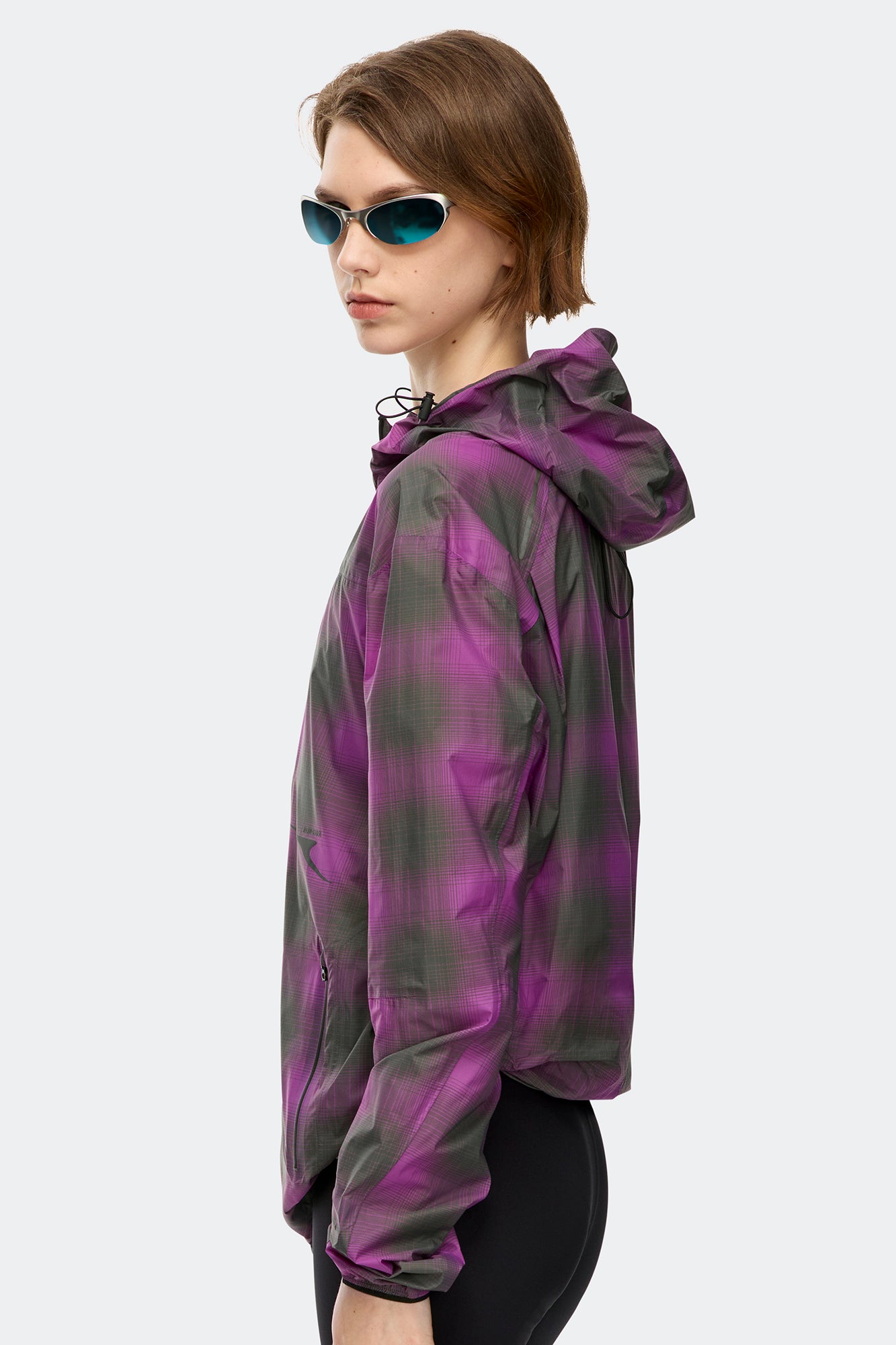Zephyr Jacket - Print - Violet Plaid