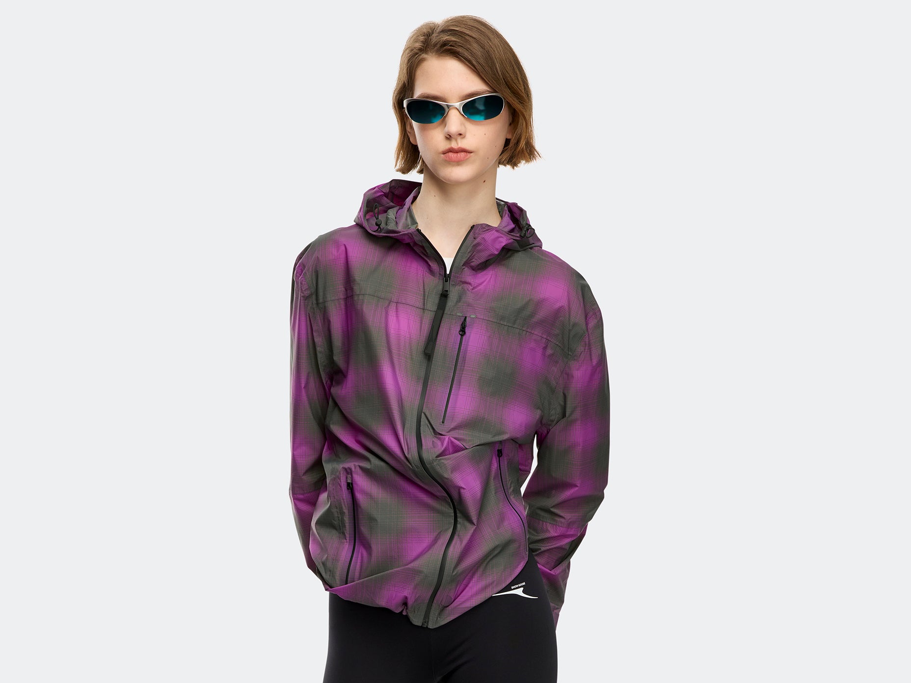 Zephyr Jacket - Print - Violet Plaid