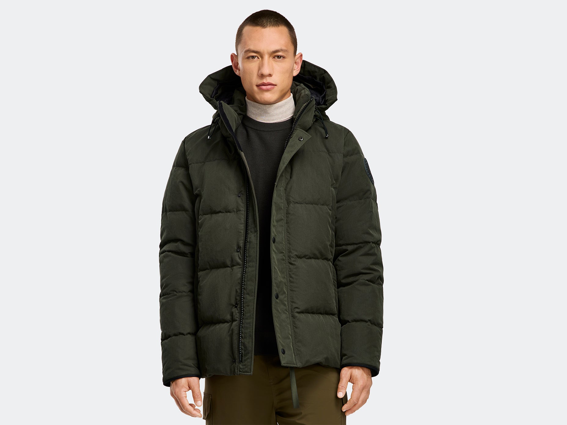 Wyndham Parka Crinkle Cotton (Men) - Volcano