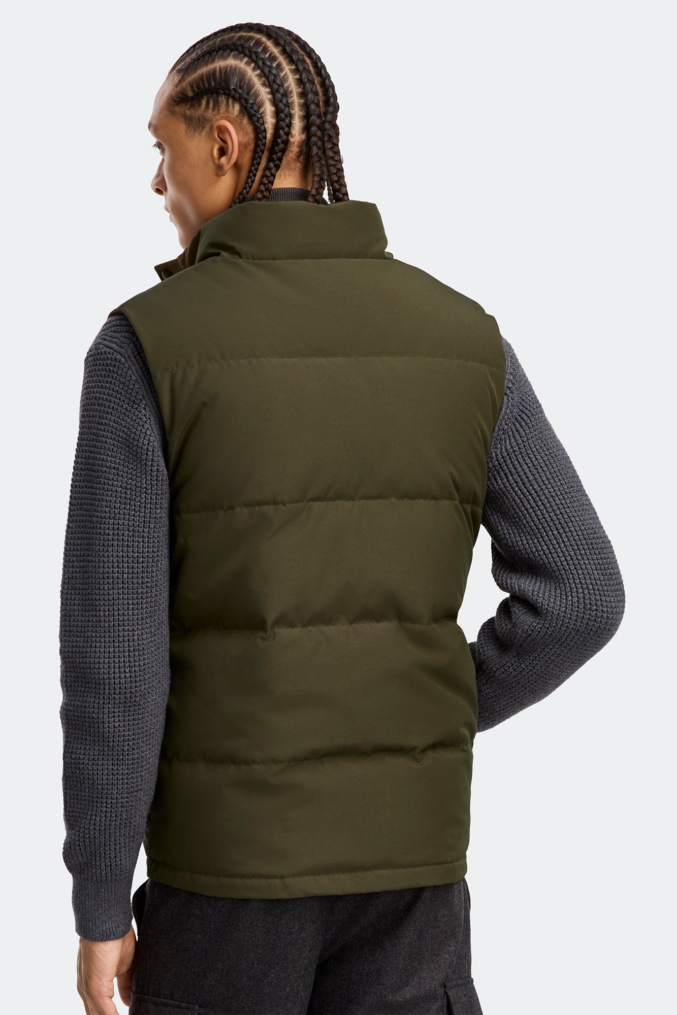 Freestyle Crew Vest Black Label (Men) - Military Green