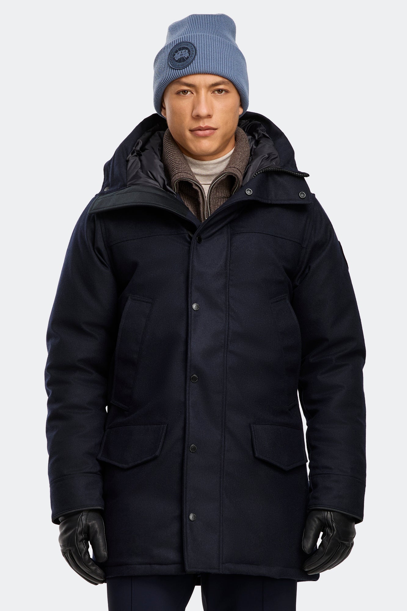 Langford Parka Wool (Men) - Atlantic Navy Melange