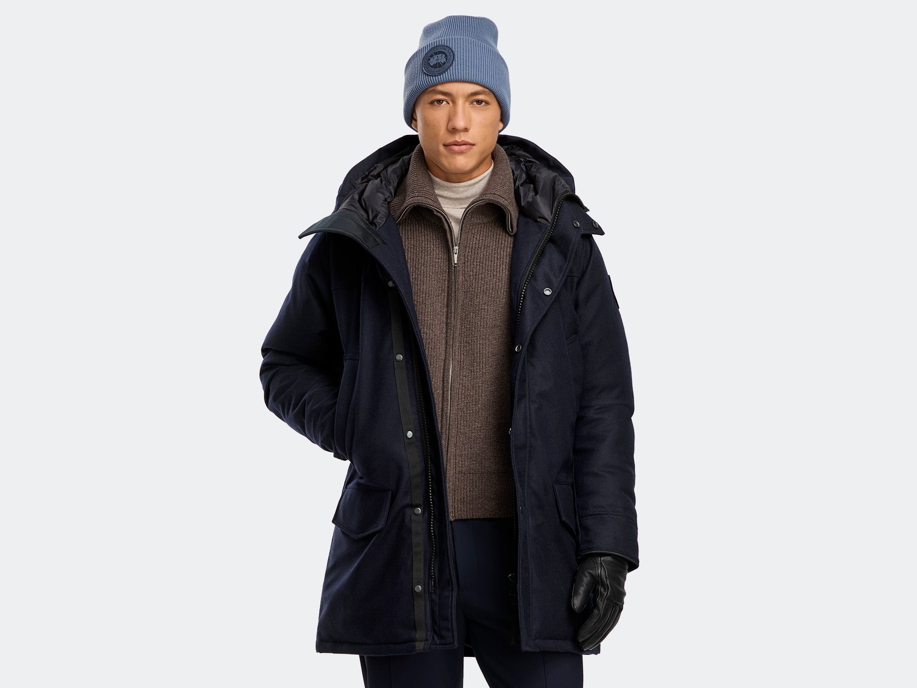 Langford Parka Wool (Men) - Atlantic Navy Melange