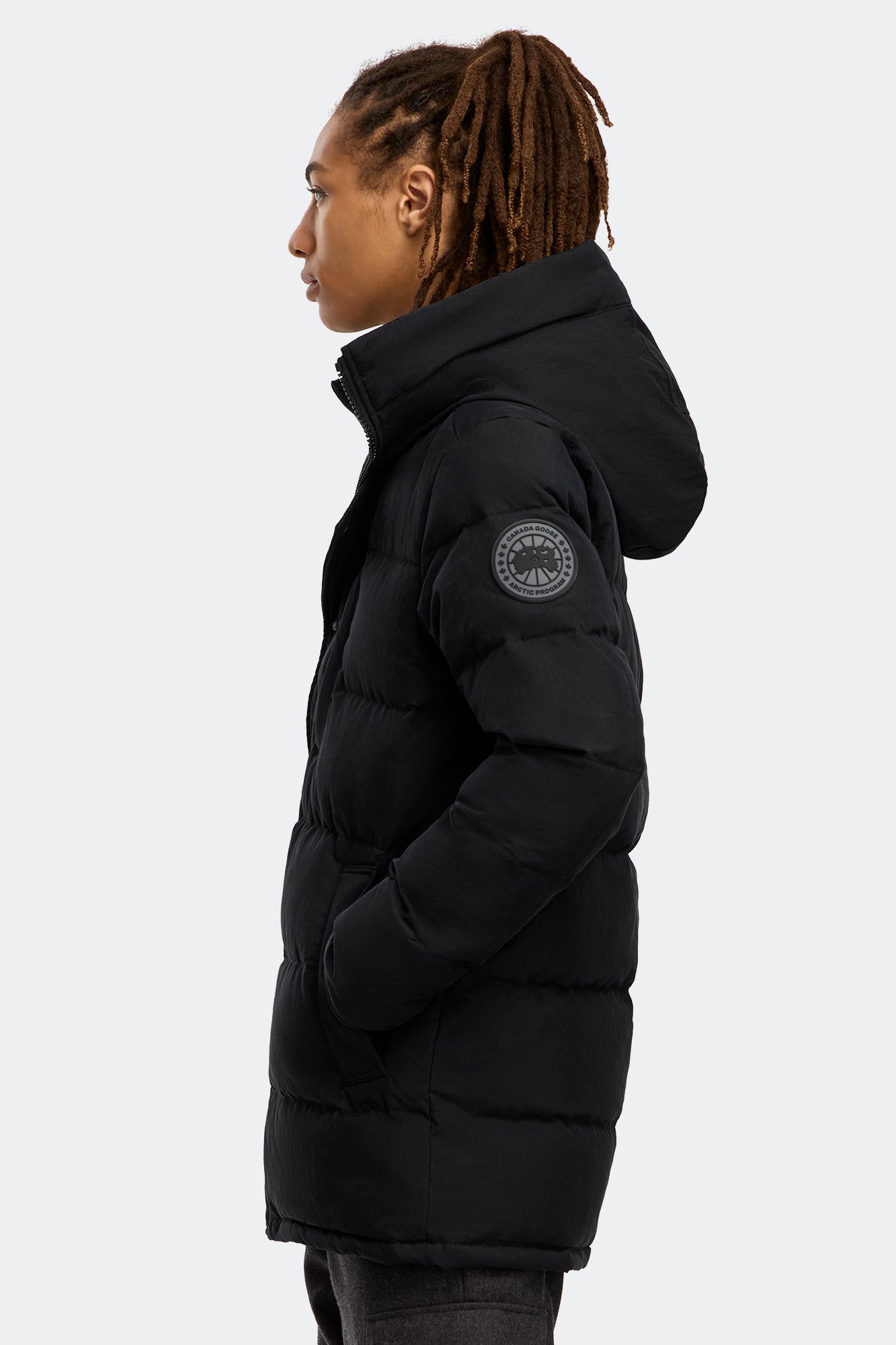 Carson Parka Crinkle Cotton (Men) - Black