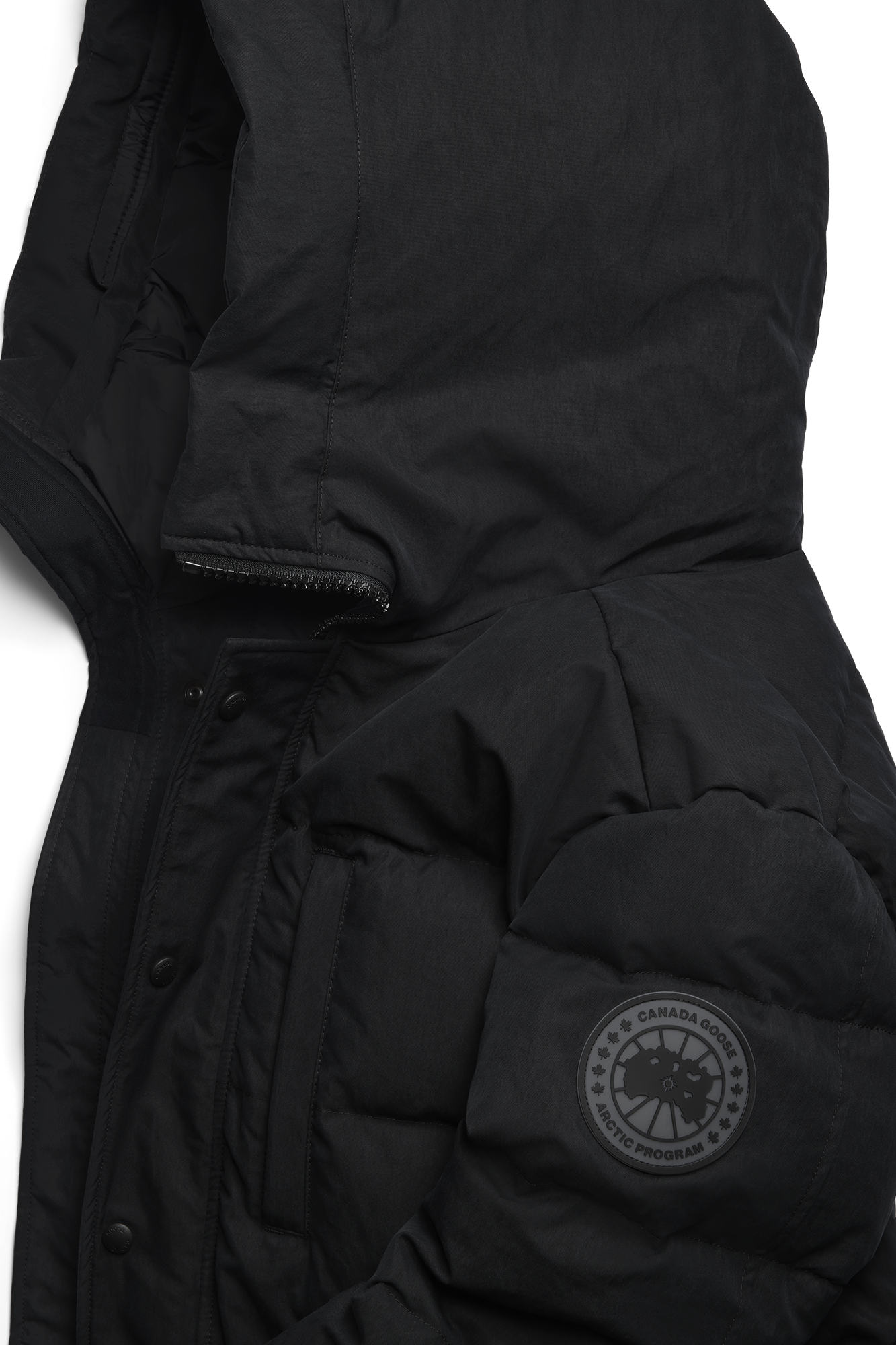 Carson Parka Crinkle Cotton (Men) - Black - Image 7