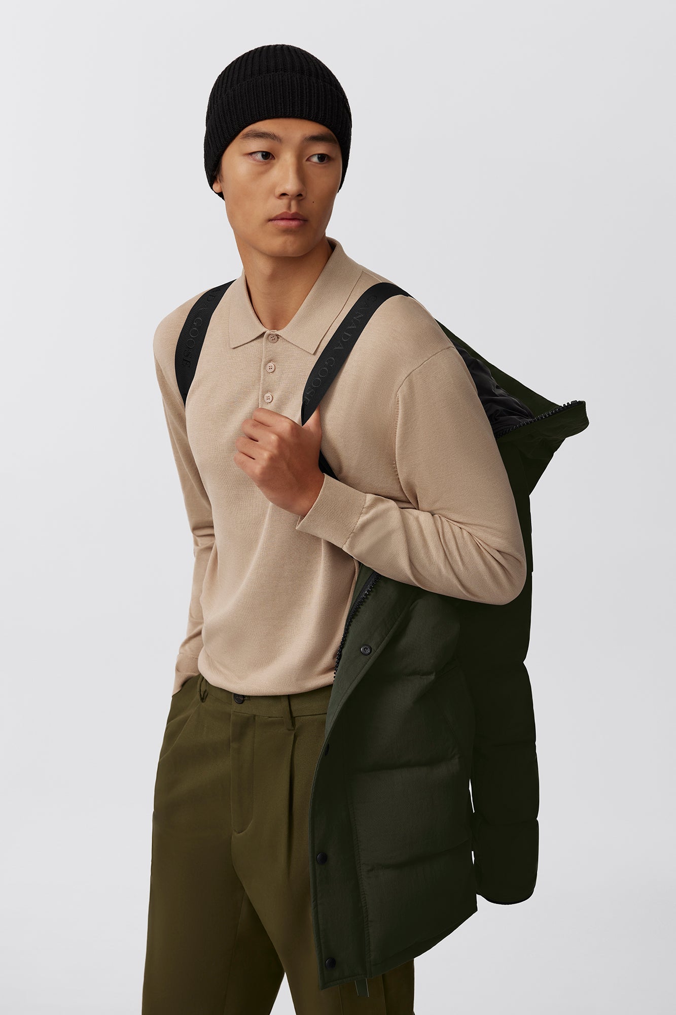 Carson Parka Crinkle Cotton (Men) - Volcano