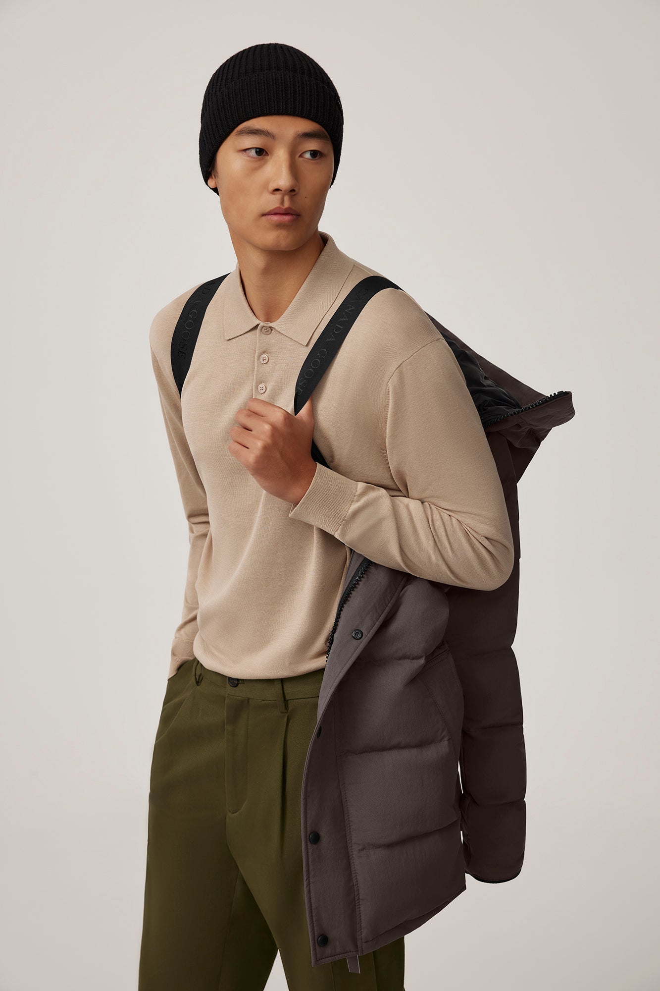 Carson Parka Crinkle Cotton (Men) - Coastal Grey