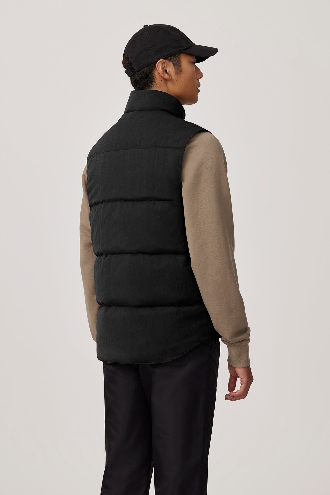 Garson Vest Crinkle Cotton (Men) - Black