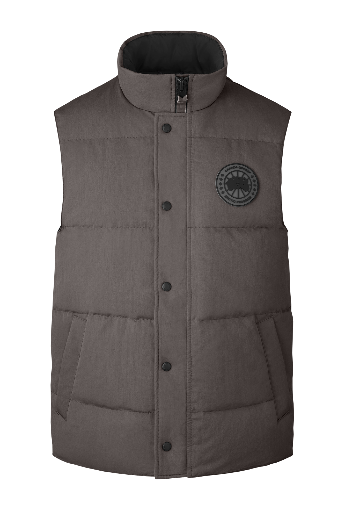 Garson Vest Crinkle Cotton (Men) - Coastal Grey