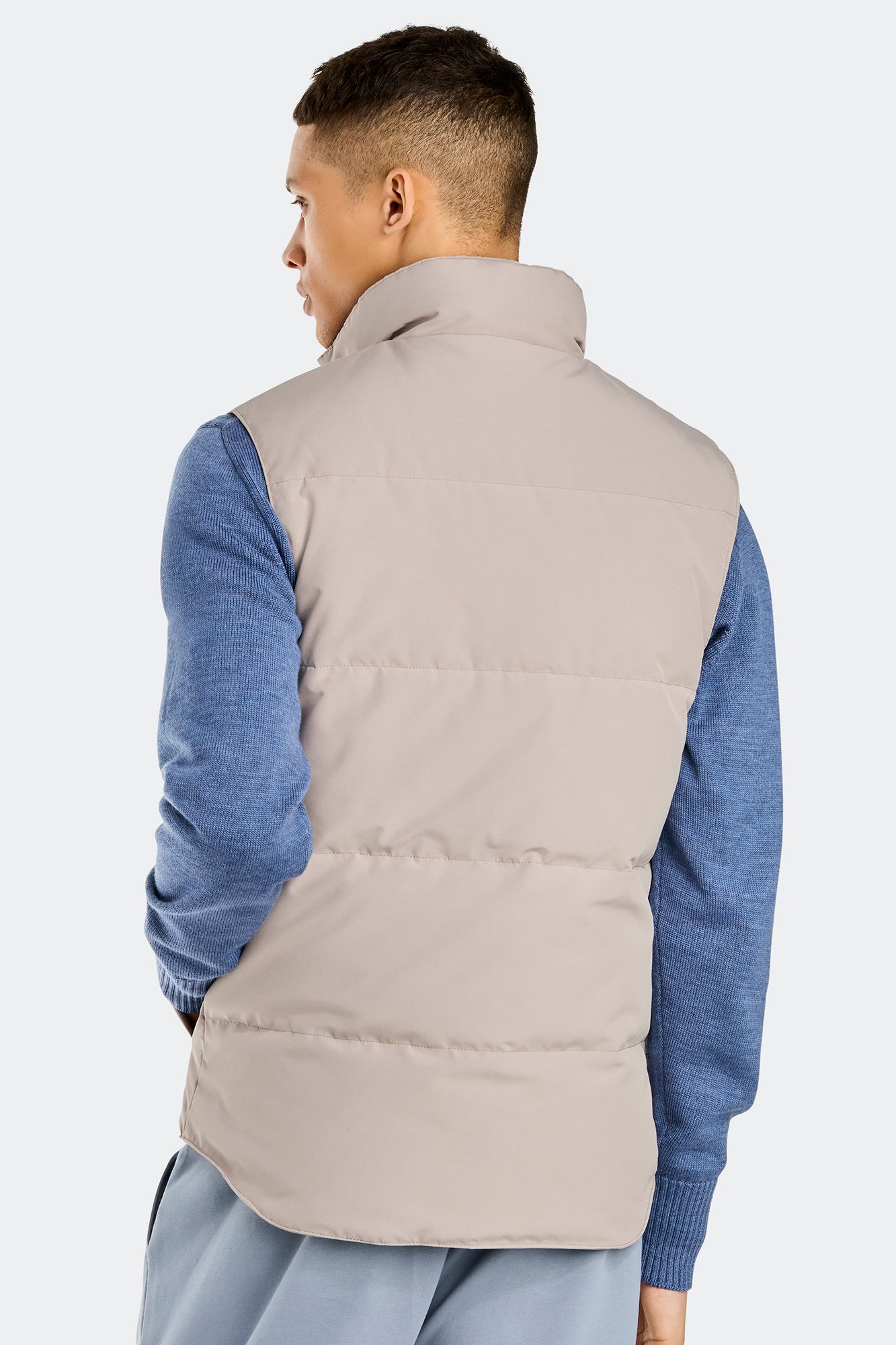 Garson Vest Black Label (Men) - Limestone