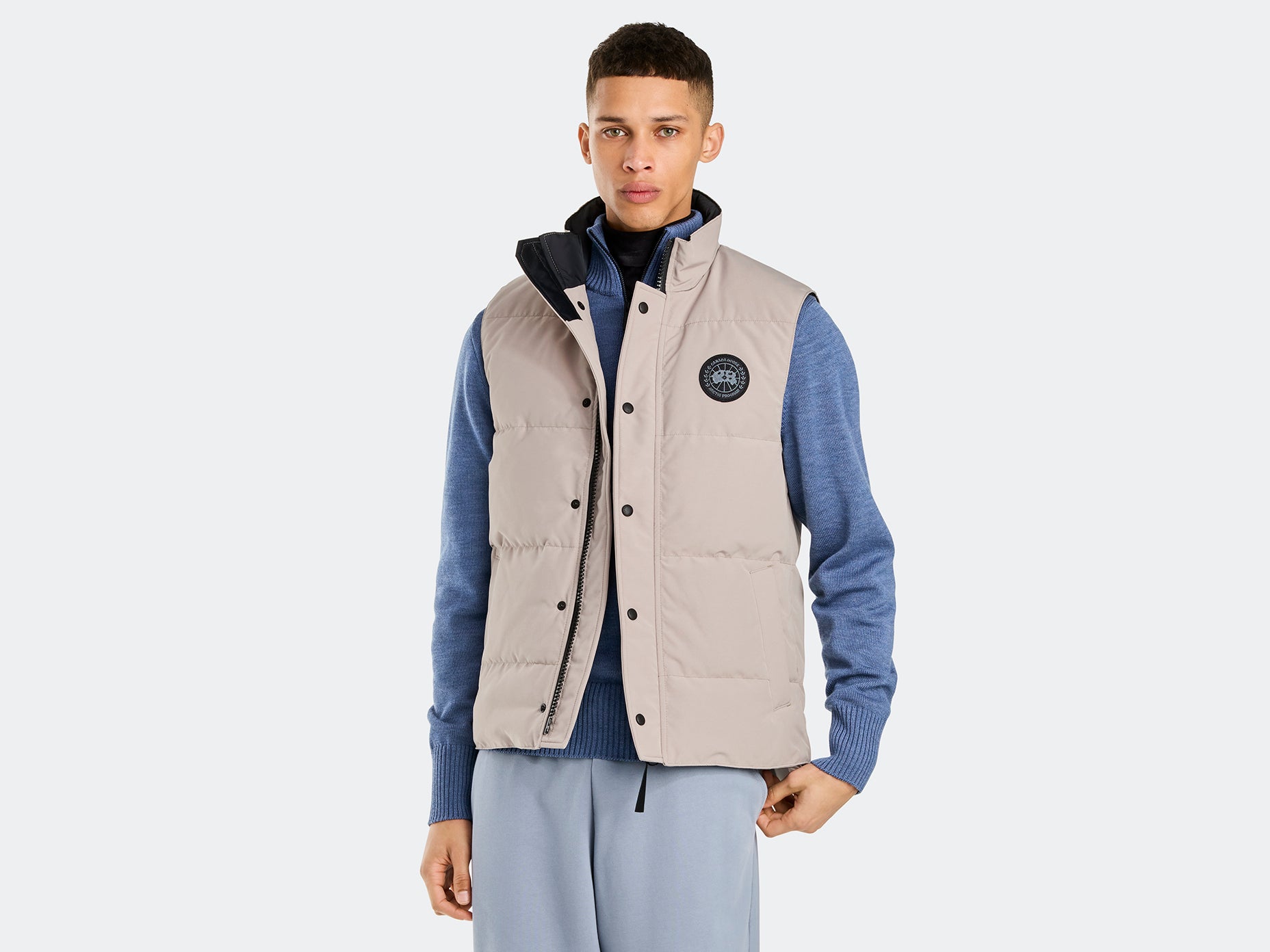 Garson Vest Black Label (Men) - Limestone