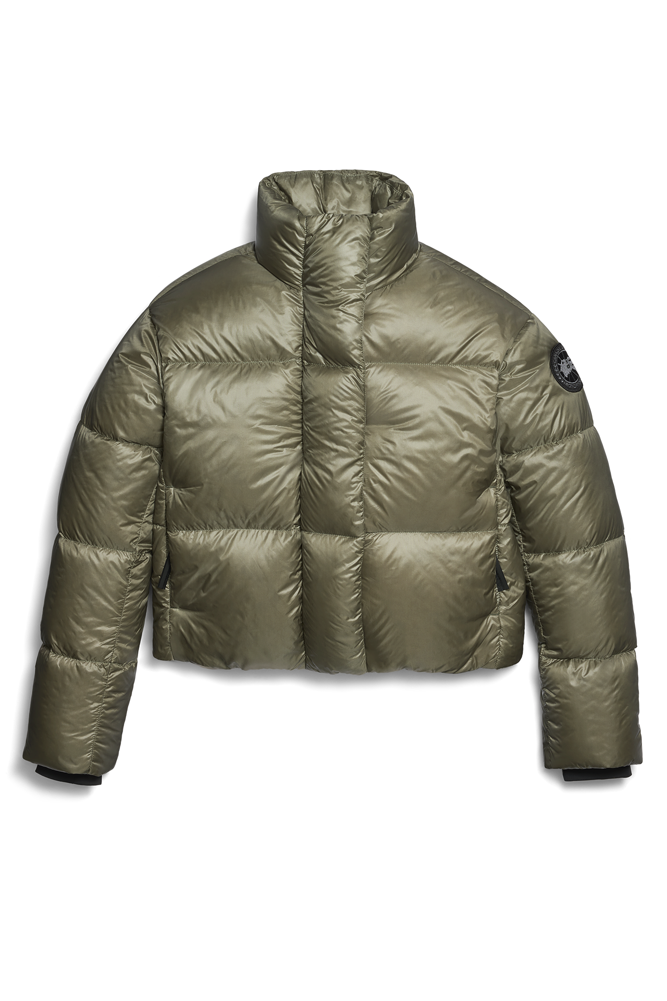 Cypress Cropped Puffer Black Label (Women) - Smokey Sage