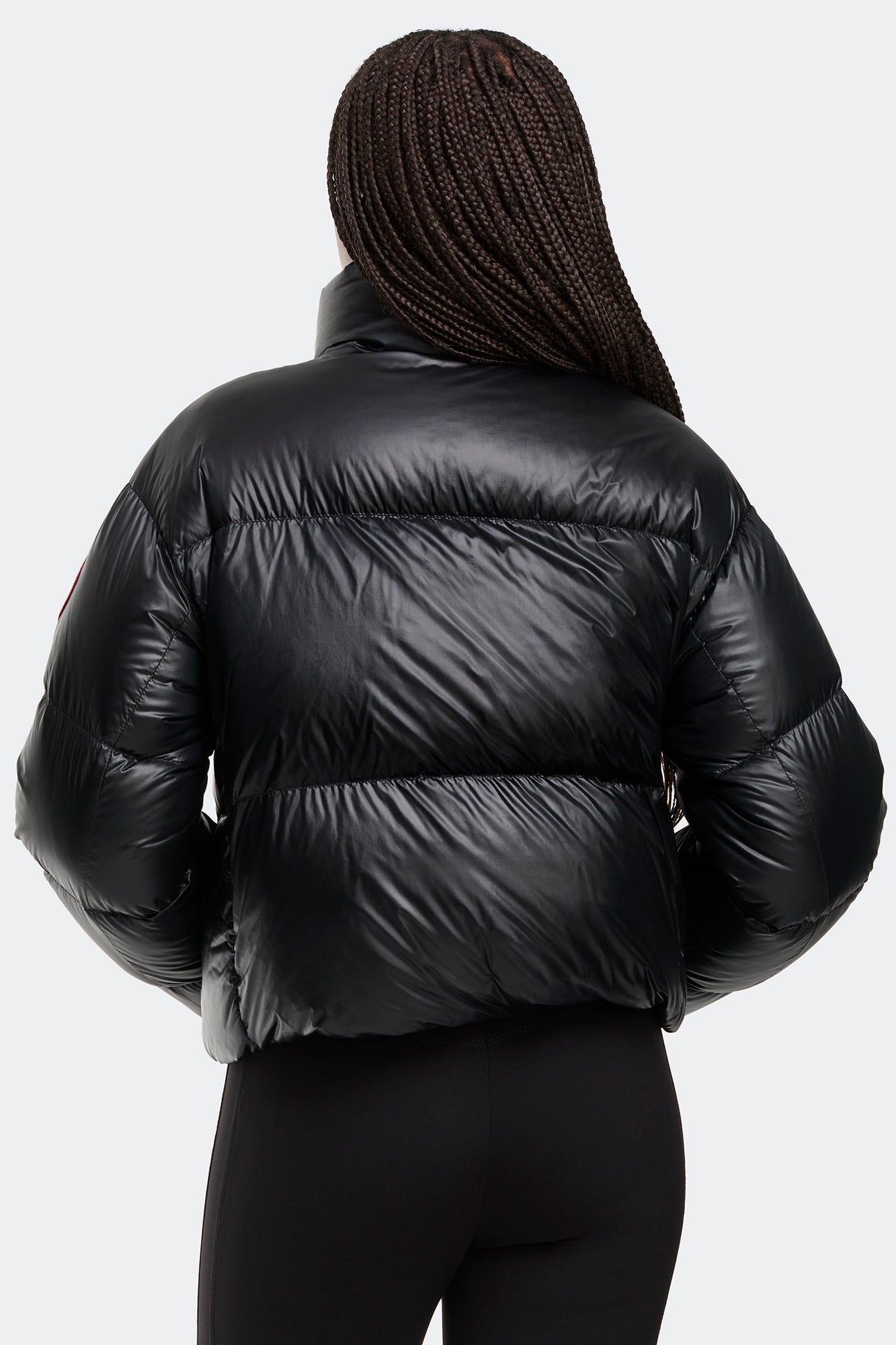 Cypress Cropped Puffer (Women) - Black