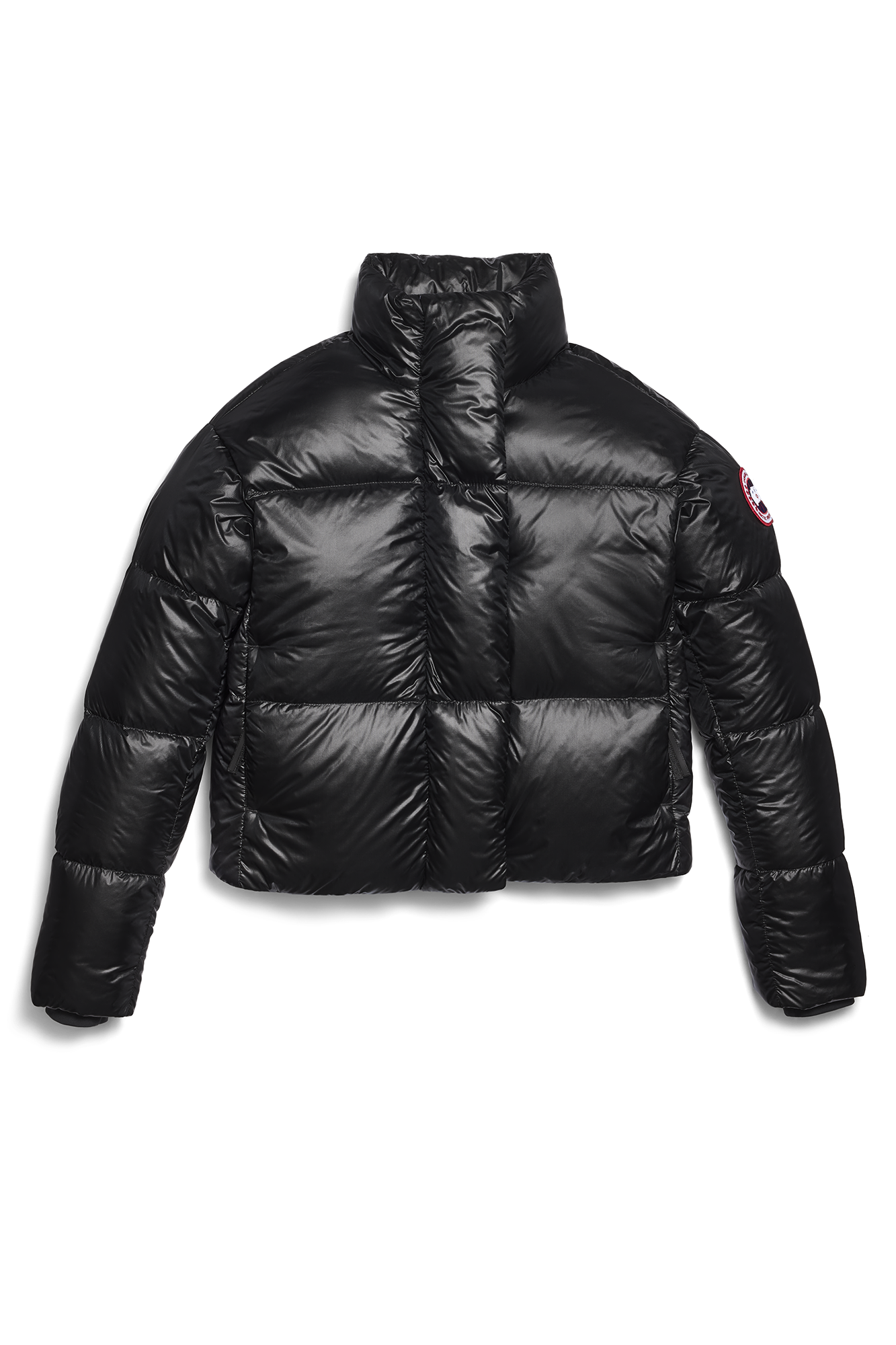 Cypress Cropped Puffer (Women) - Black - Image 5