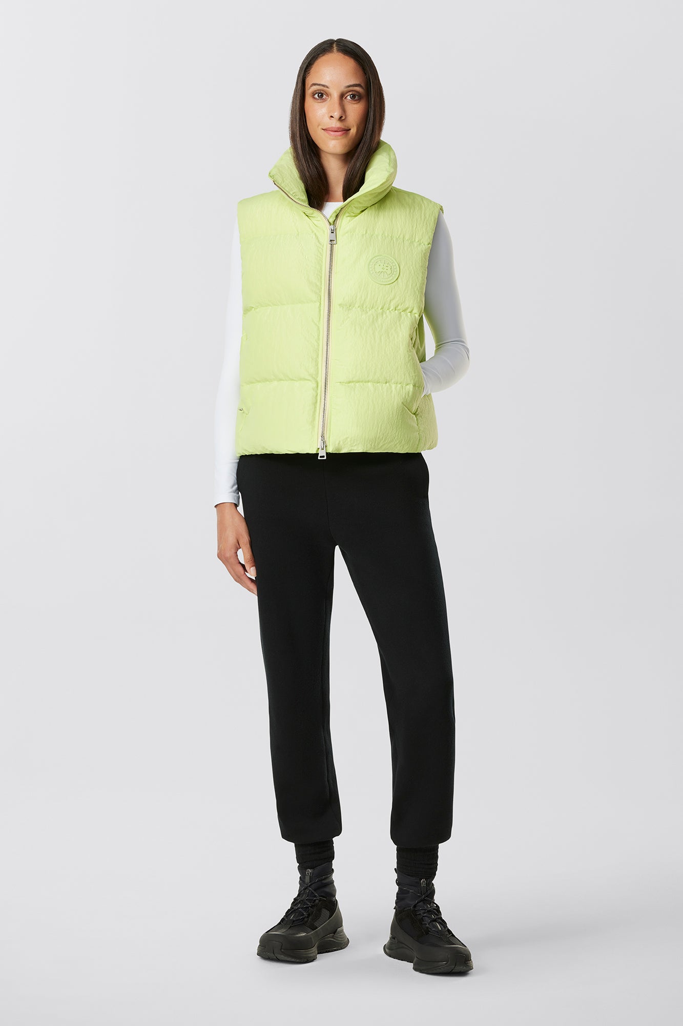 Cypress Puffer Vest City Lights (Women) - Summer Lime