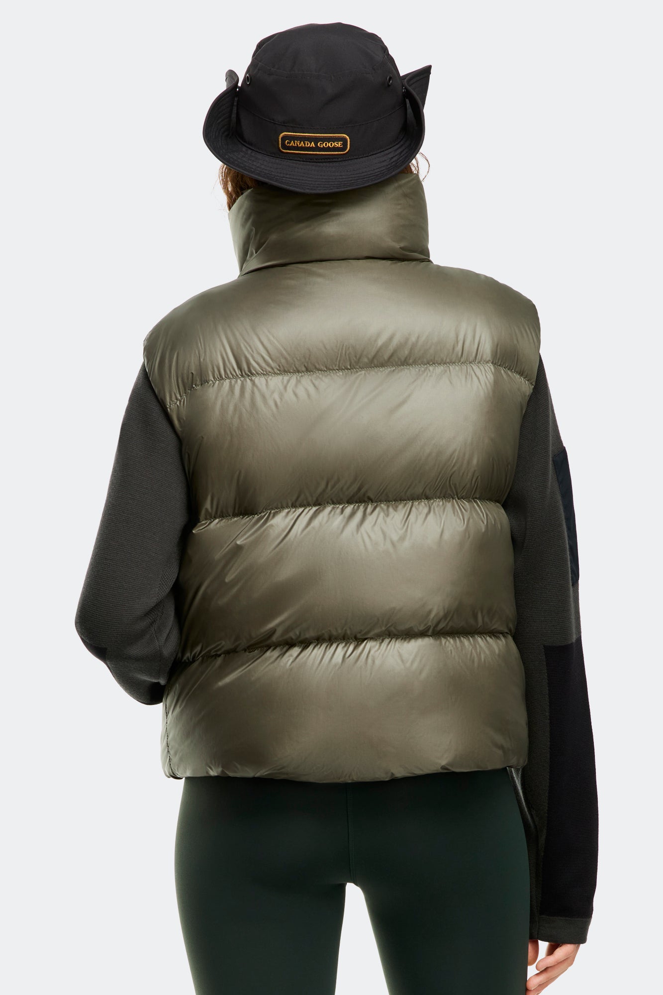 Cypress Puffer Vest Black Label (Women) - Smokey Sage