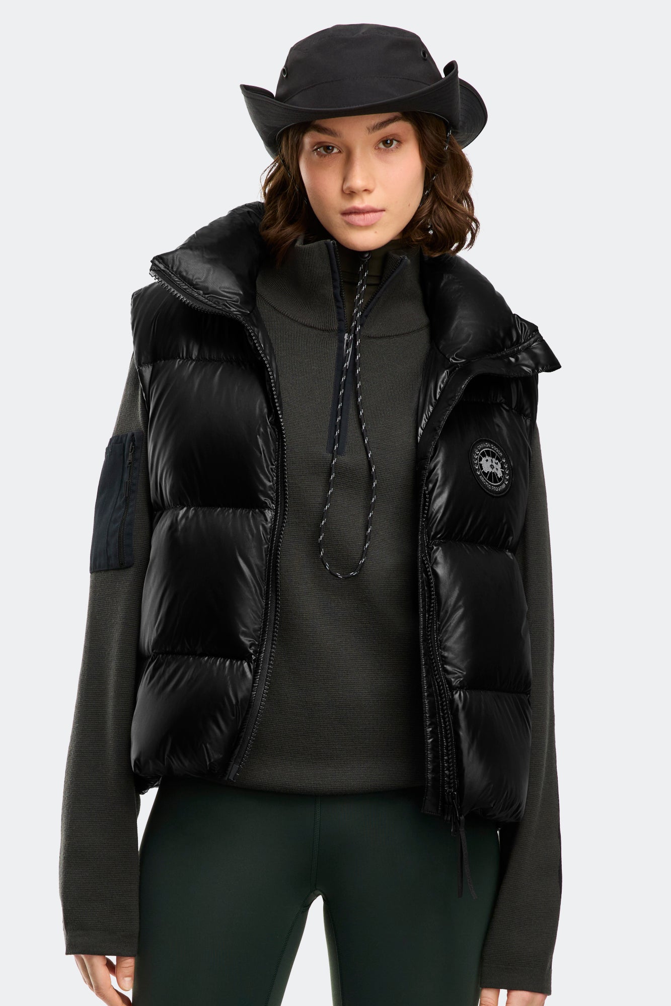 Cypress Puffer Vest Black Label (Women) - Black