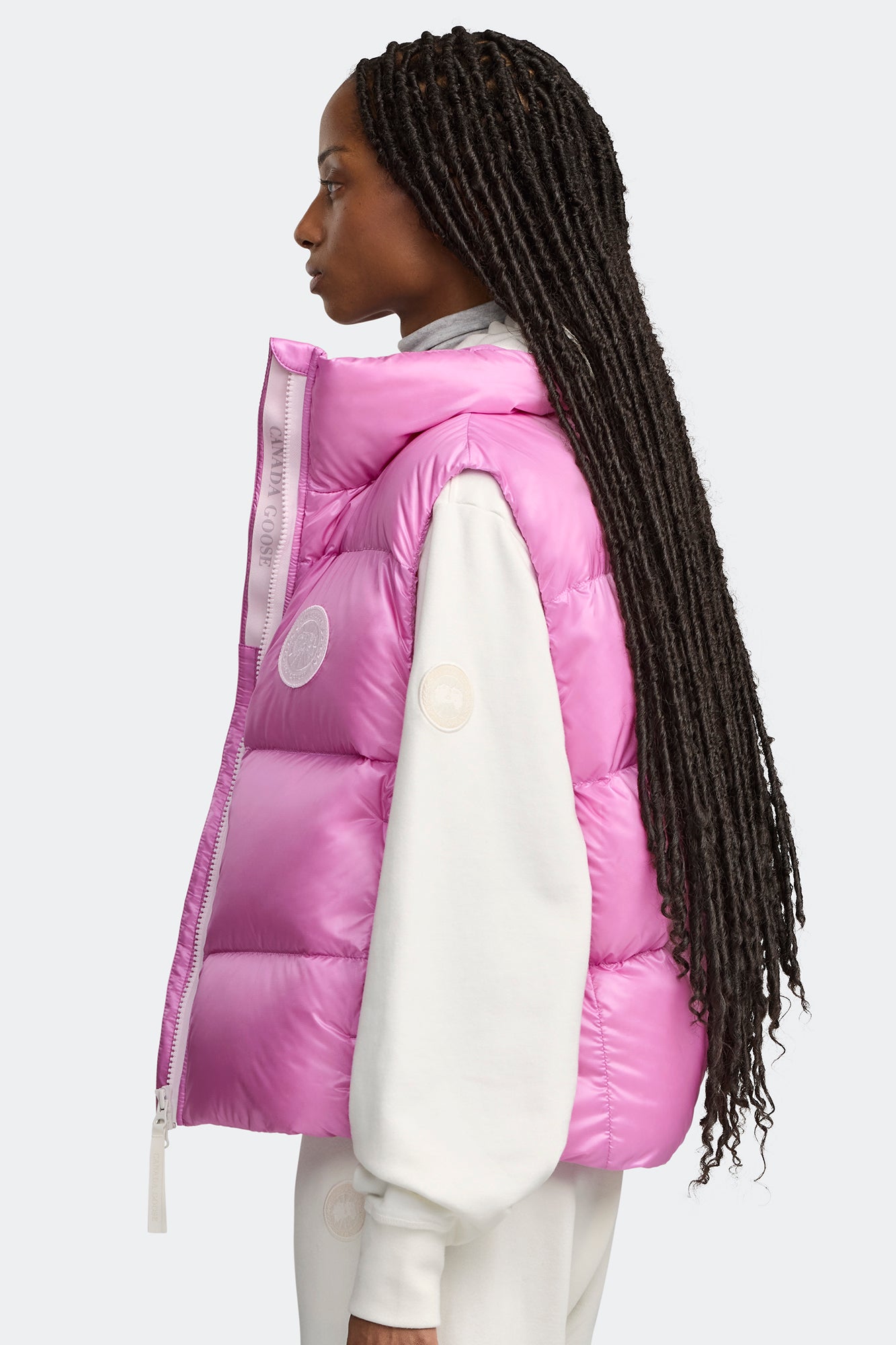 Cypress Puffer Vest White Label (Women) - Twilight Magenta