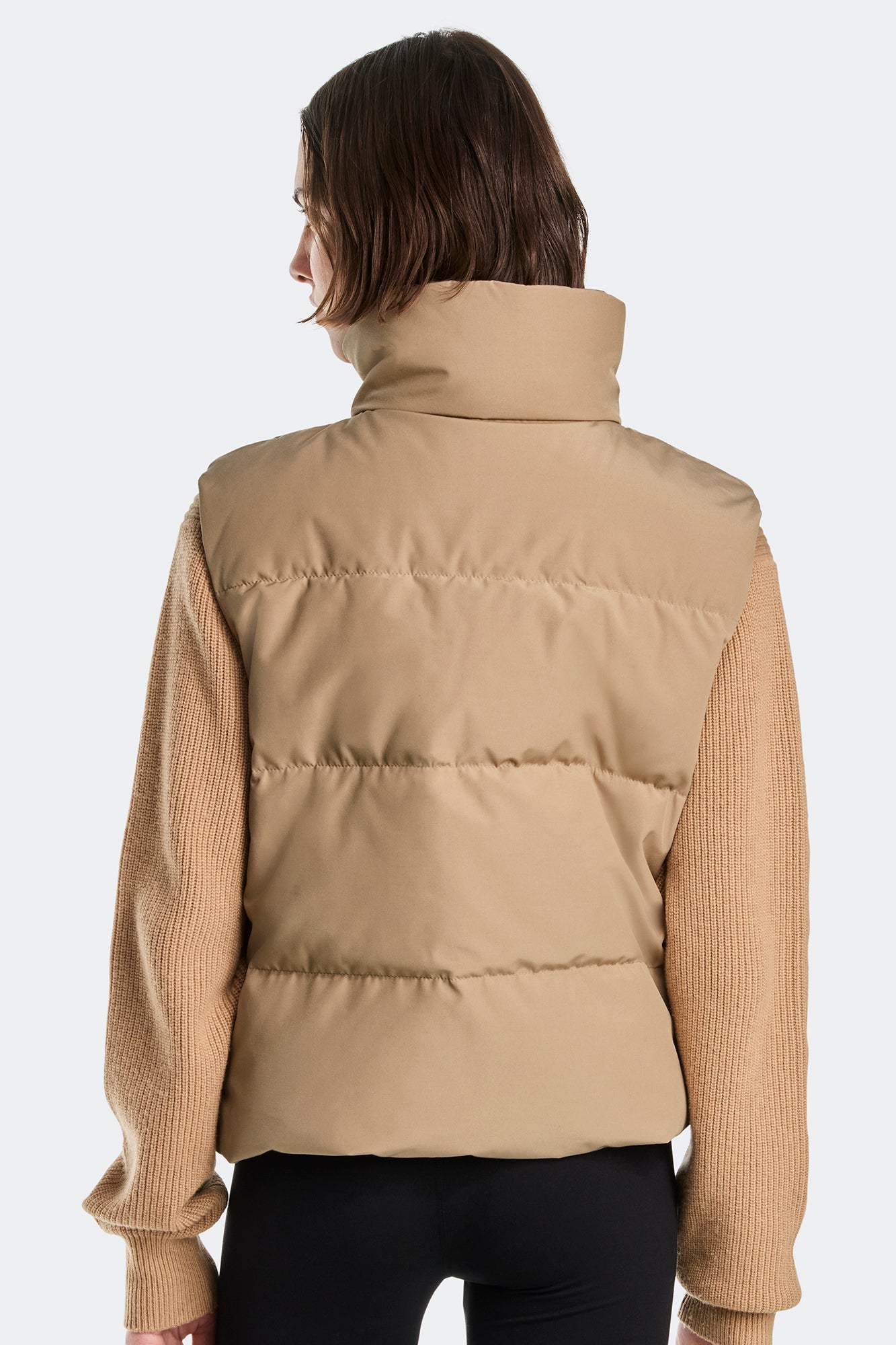 Grandview Cropped Vest Black Label (Women) - Desert Sand