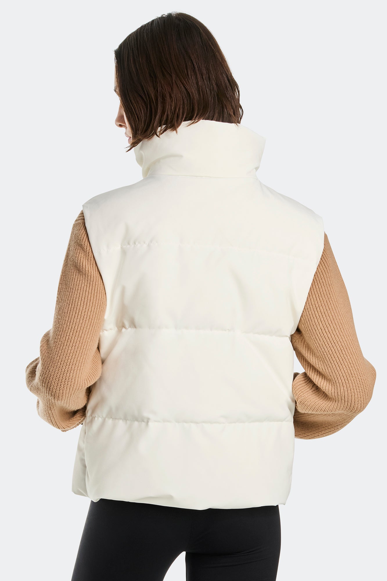 Grandview Cropped Vest Black Label (Women) - North Star White