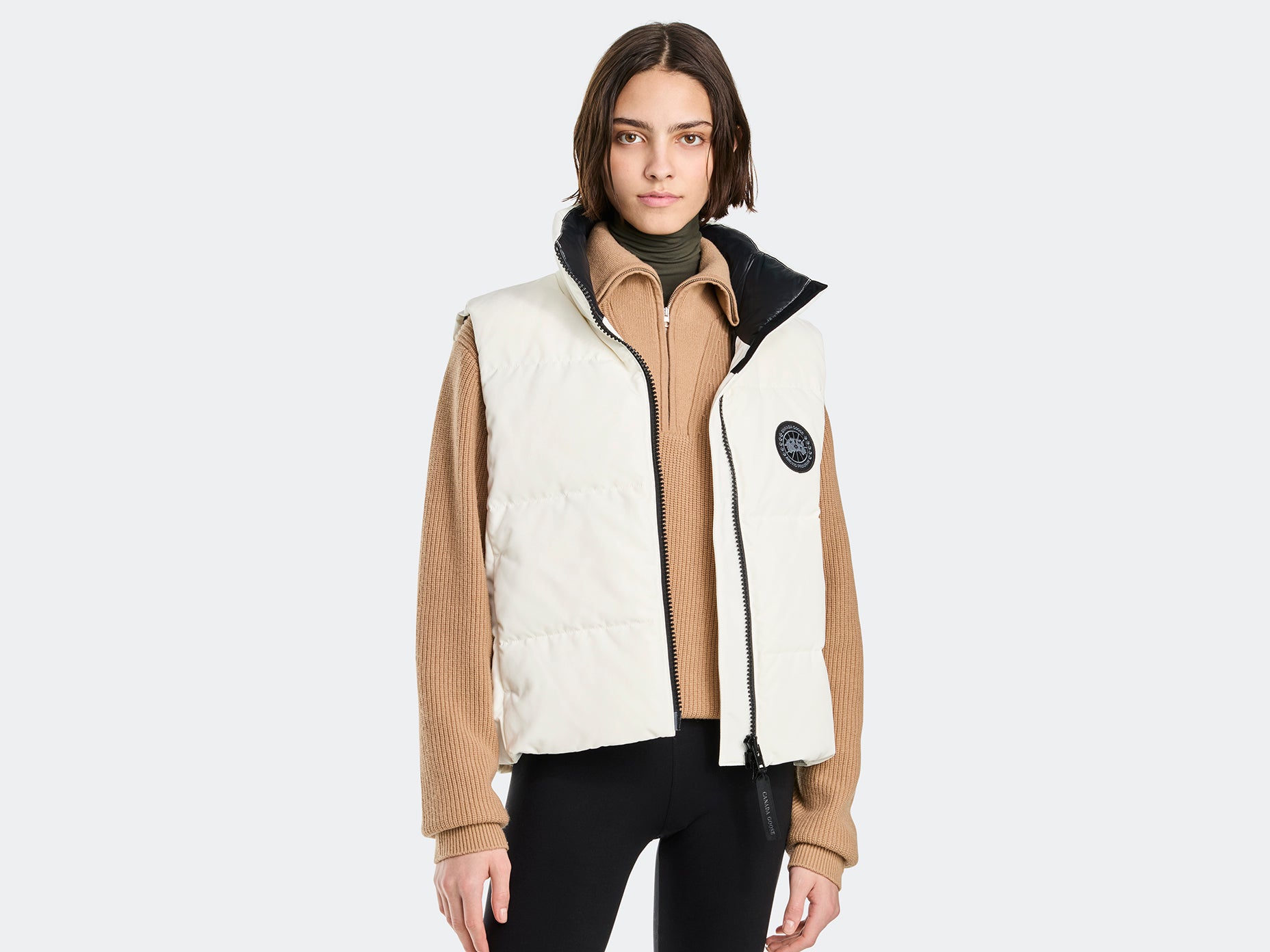 Grandview Cropped Vest Black Label (Women) - North Star White