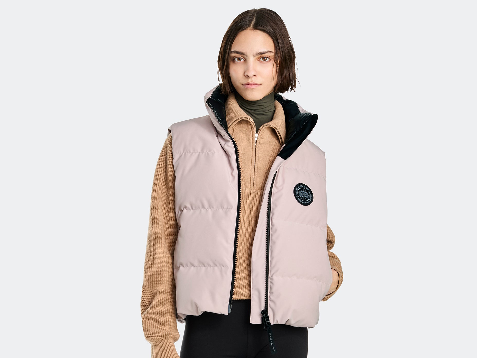 Grandview Cropped Vest Black Label (Women) - Lucent Rose