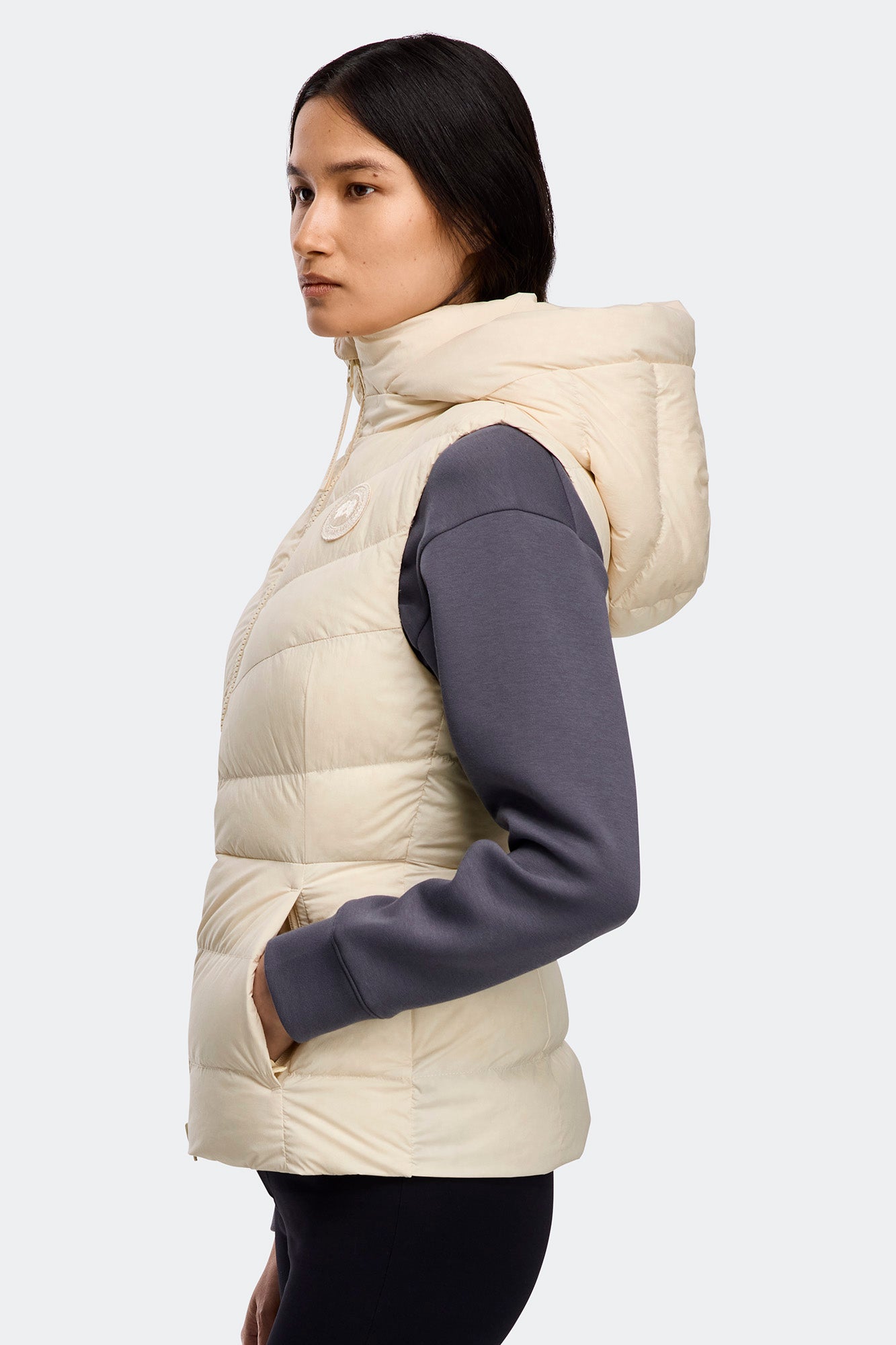 Clair Vest Tonal Label (Women) - Linen