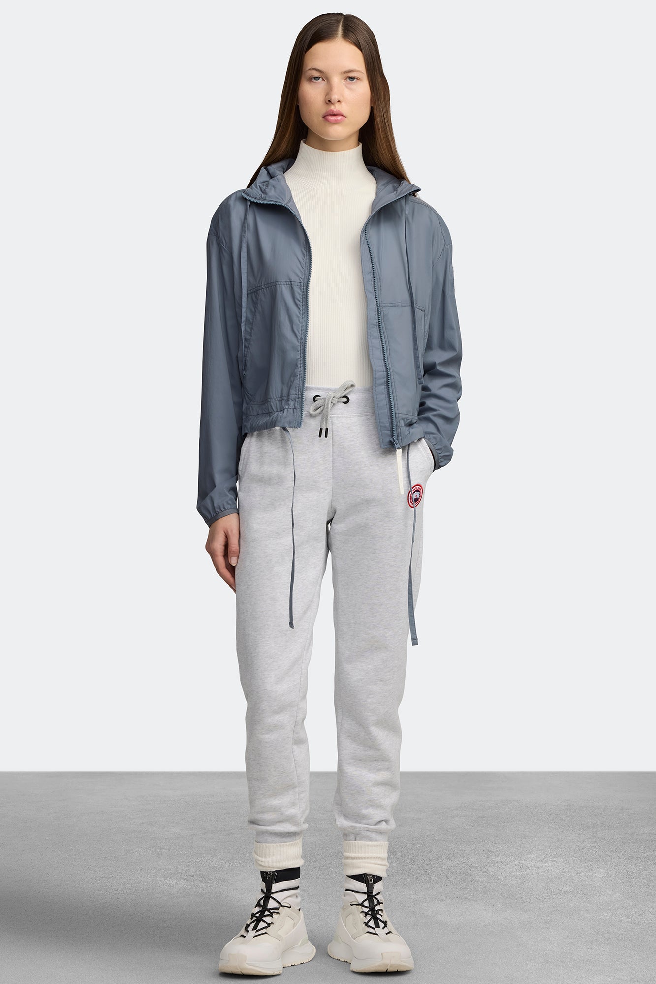 Kaslo Cropped Jacket White Label - Light Ozone Blue