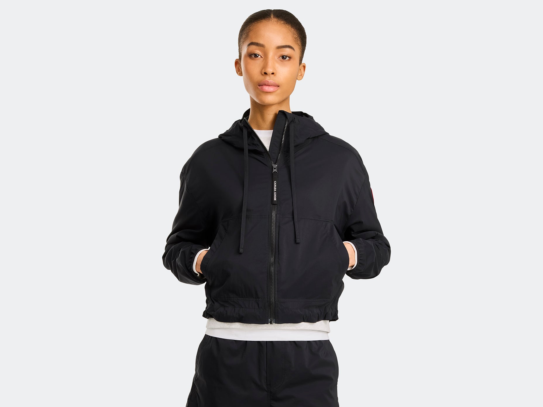 Kaslo Cropped Jacket (Women) - Black