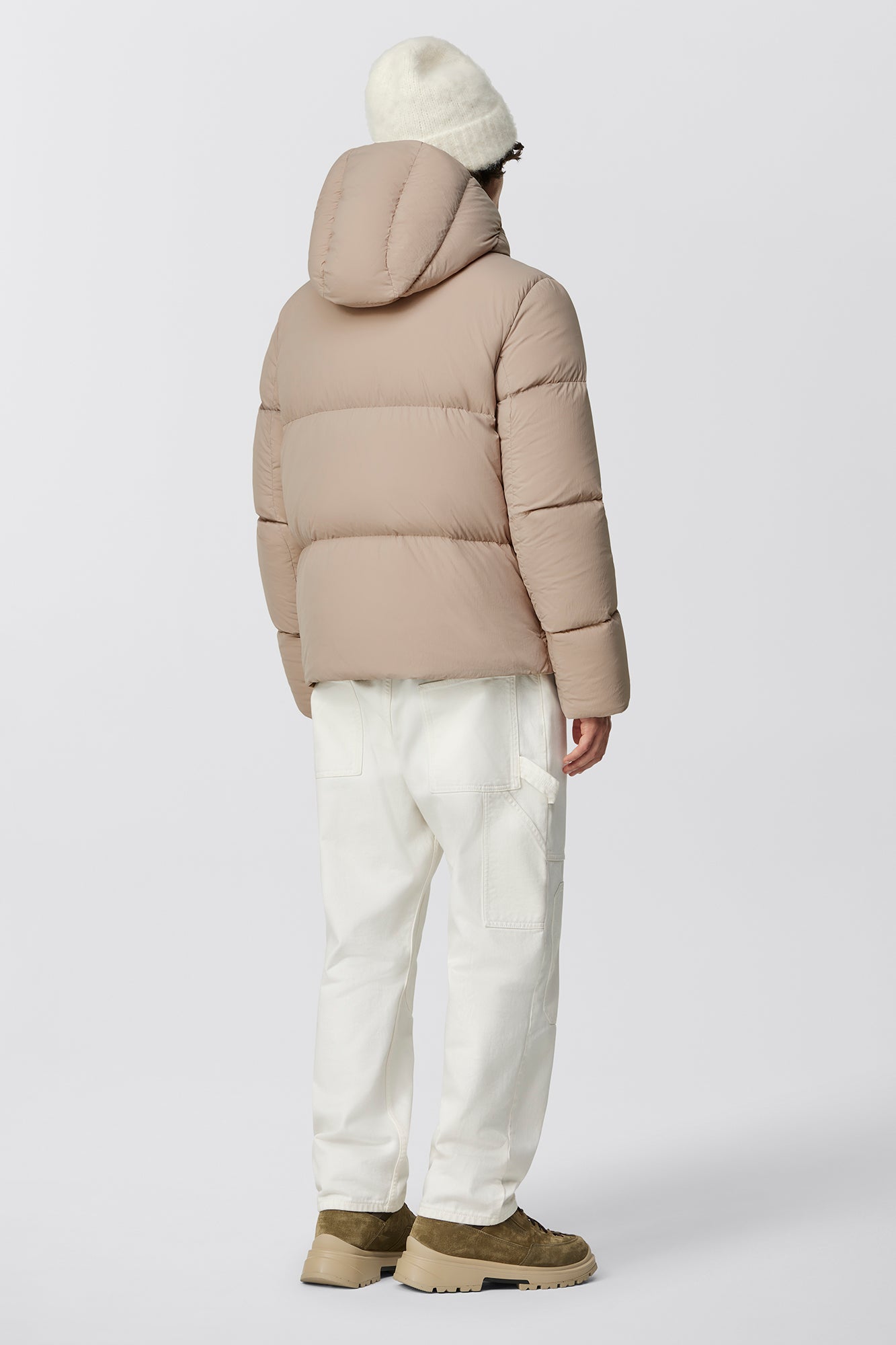 Everett Hooded Puffer - Limestone