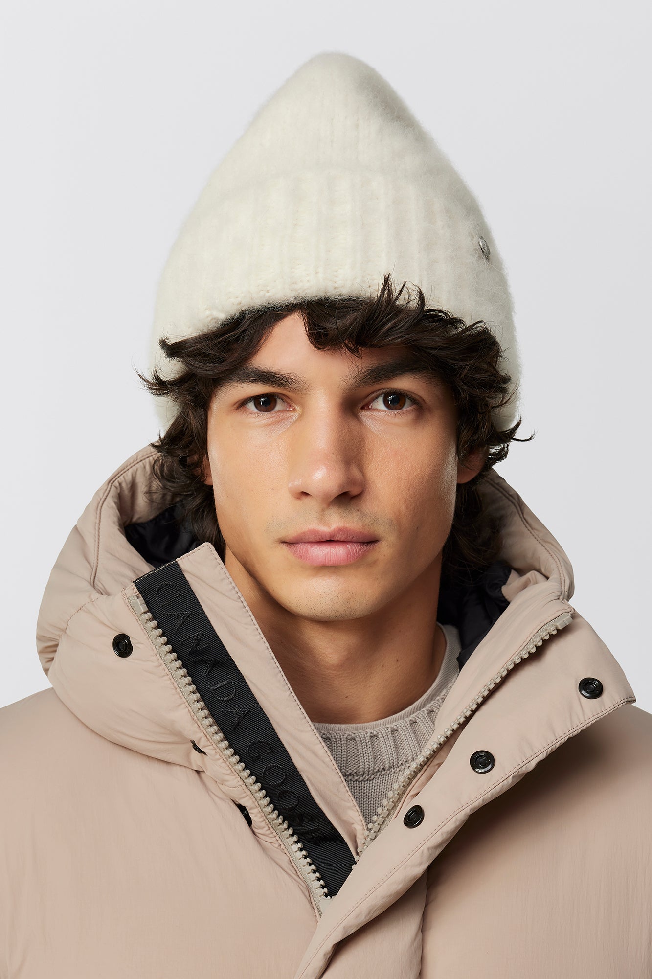 Everett Hooded Puffer - Limestone