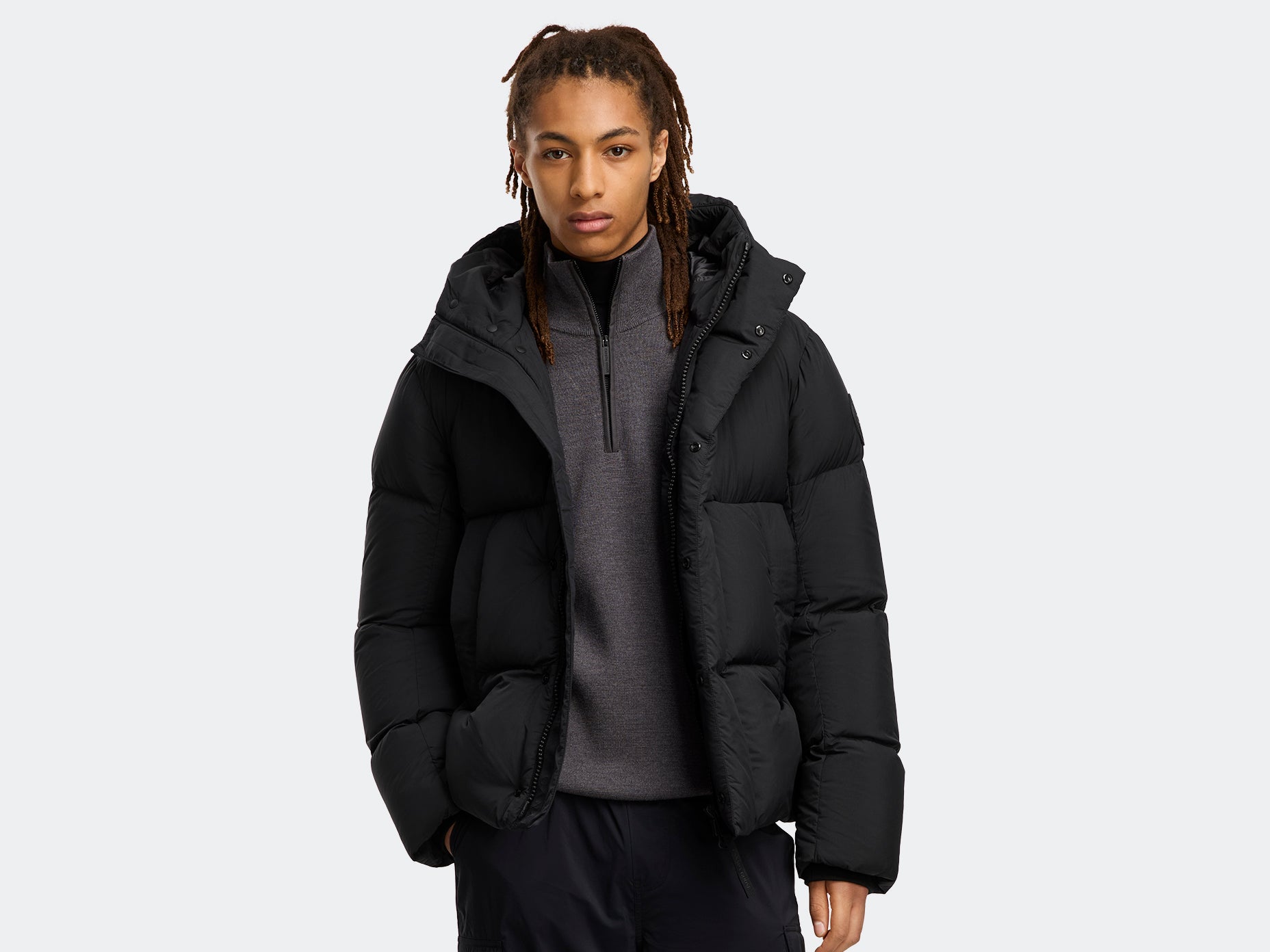 Everett Hooded Puffer - Black