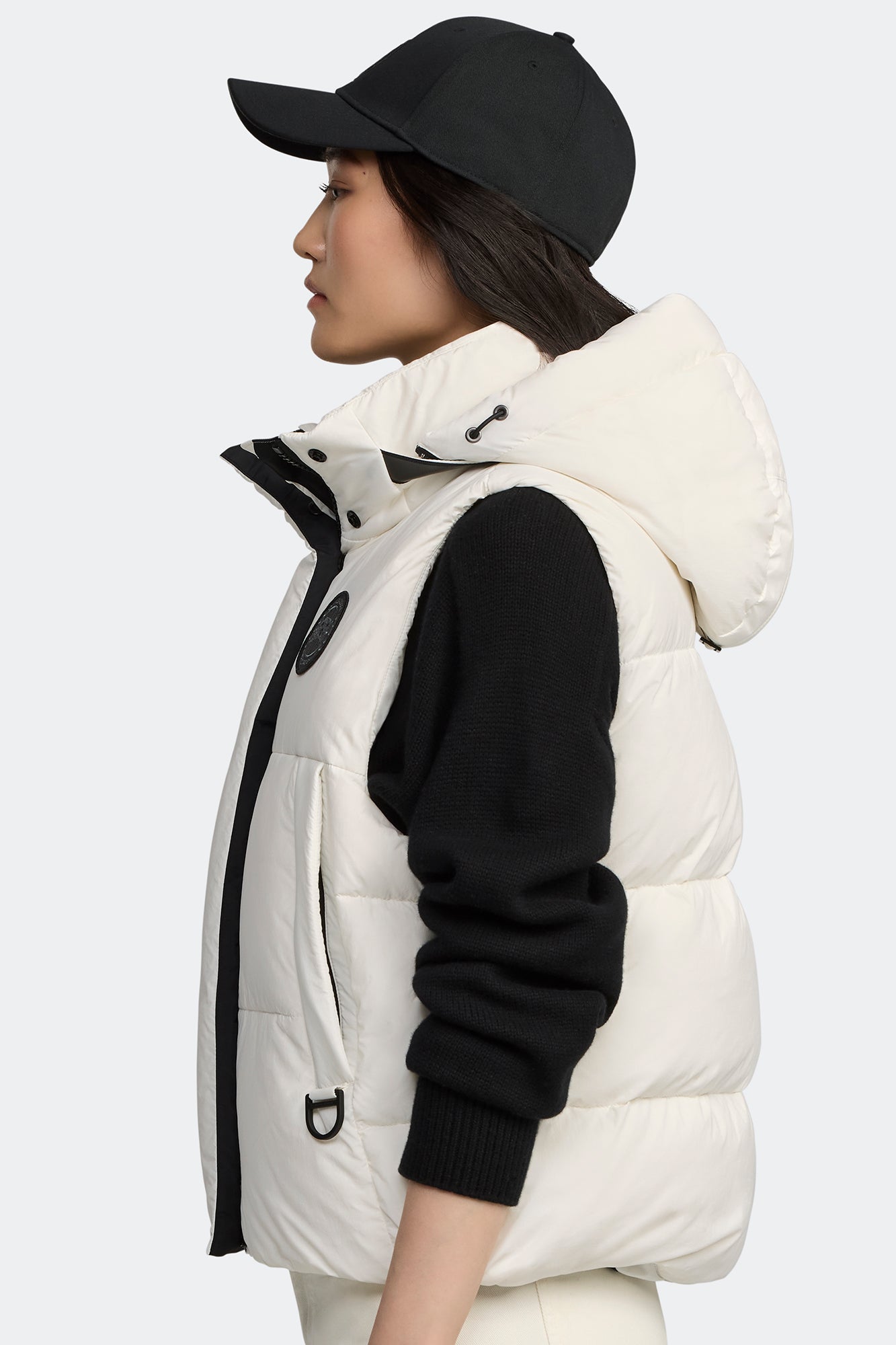 Junction Puffer Vest Black Label - North Star White