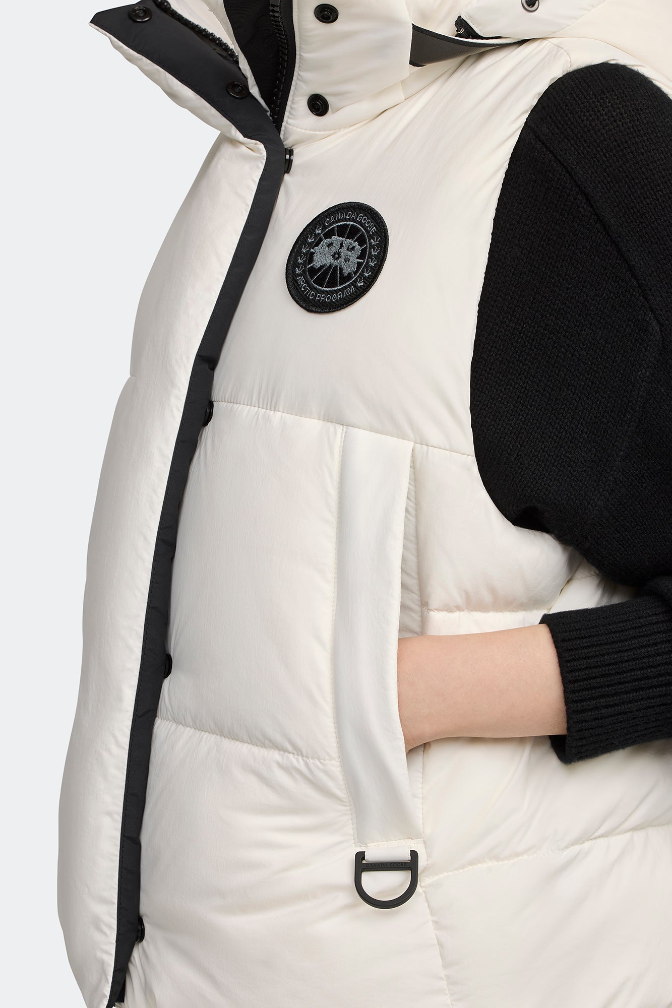 Junction Puffer Vest Black Label - North Star White