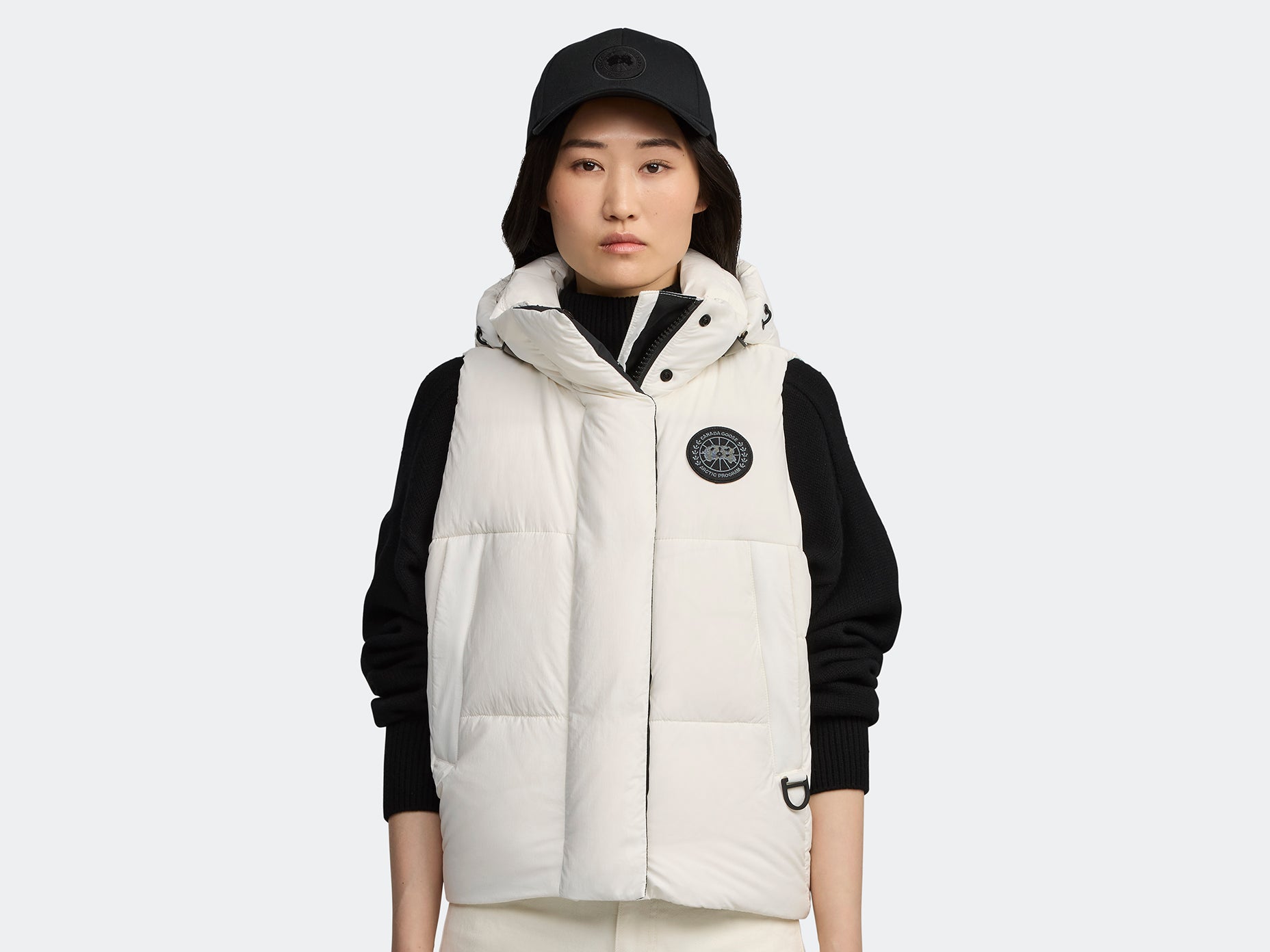 Junction Puffer Vest Black Label - North Star White