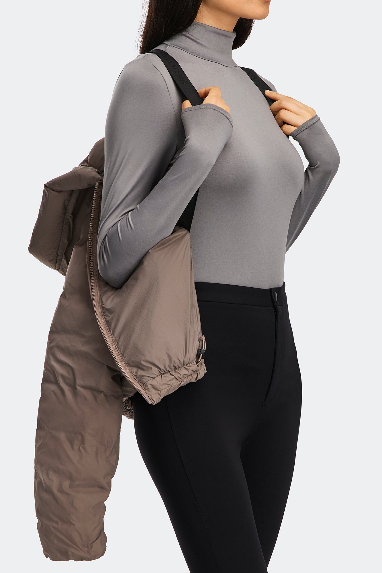 Elba Jacket - Taupe Grey - Image 8