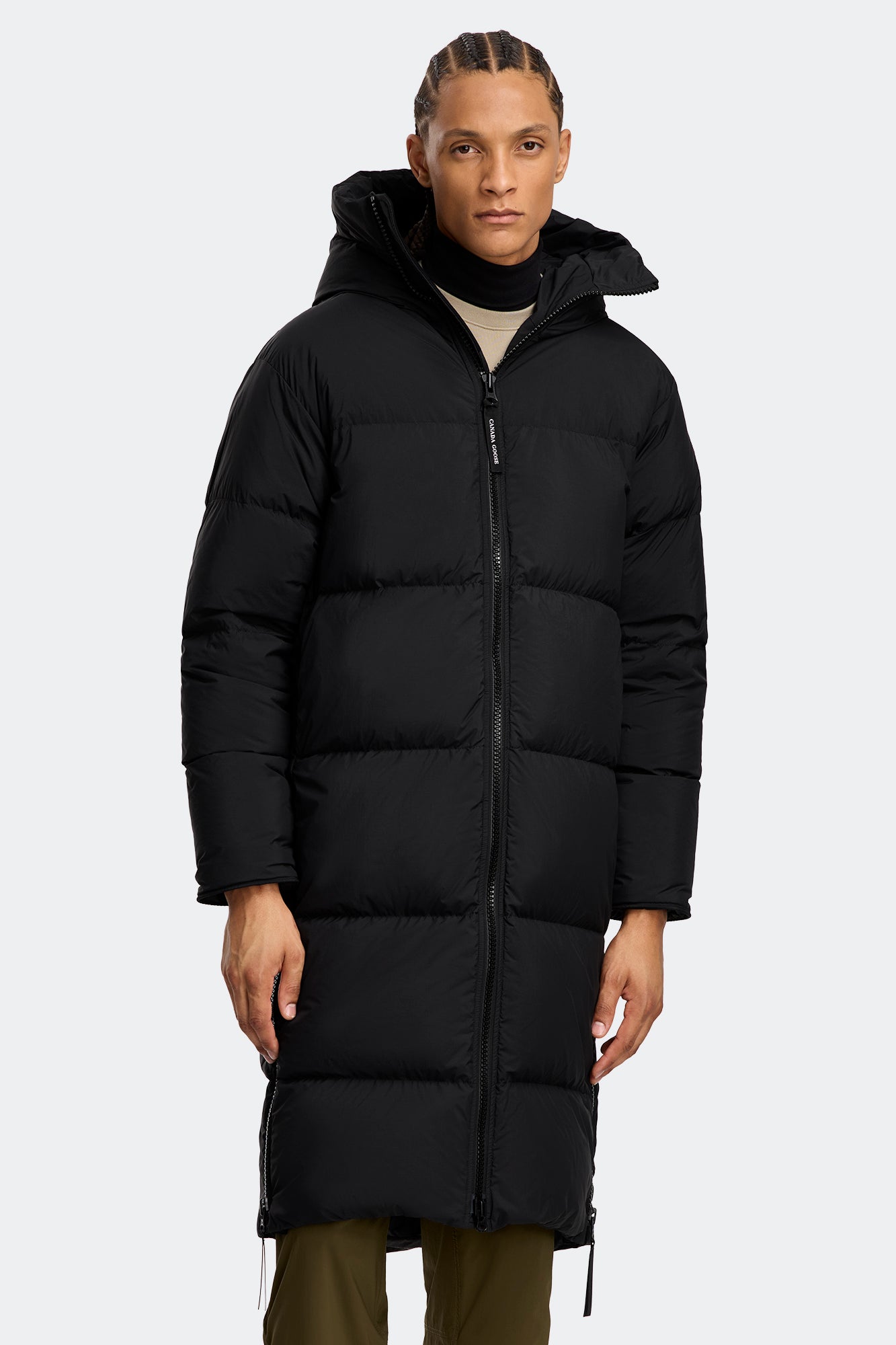 Lawrence Long Puffer (Men) - Black