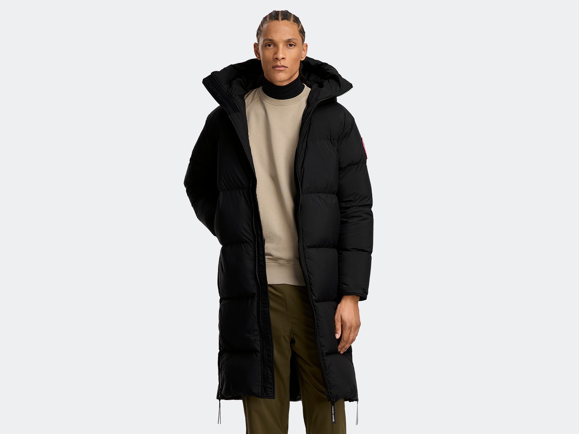 Lawrence Long Puffer (Men) - Black