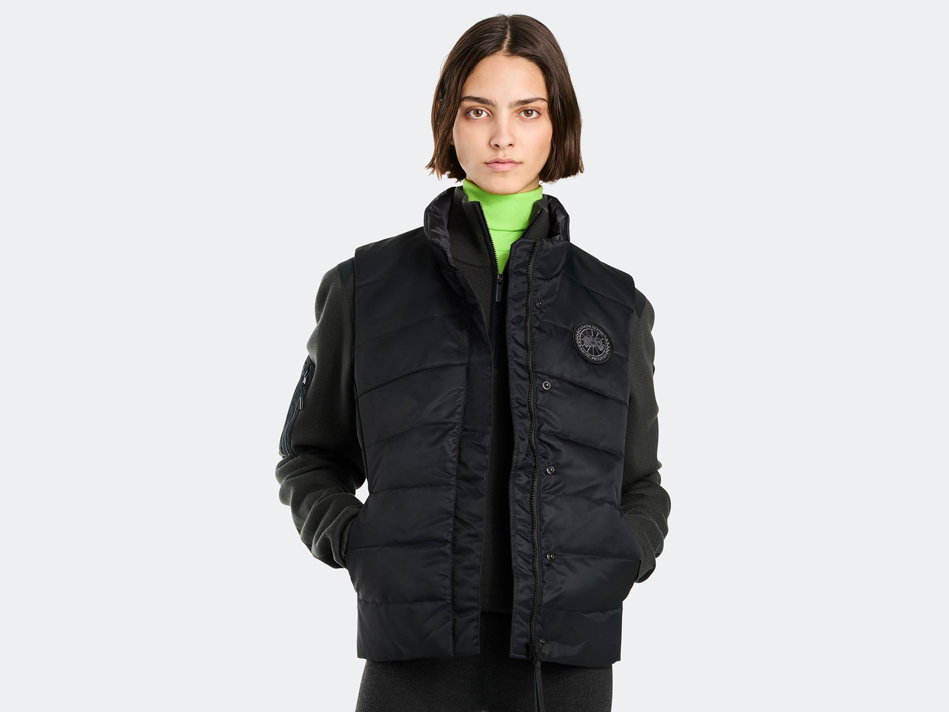 Freestyle Vest Performance Satin (Women) - Black