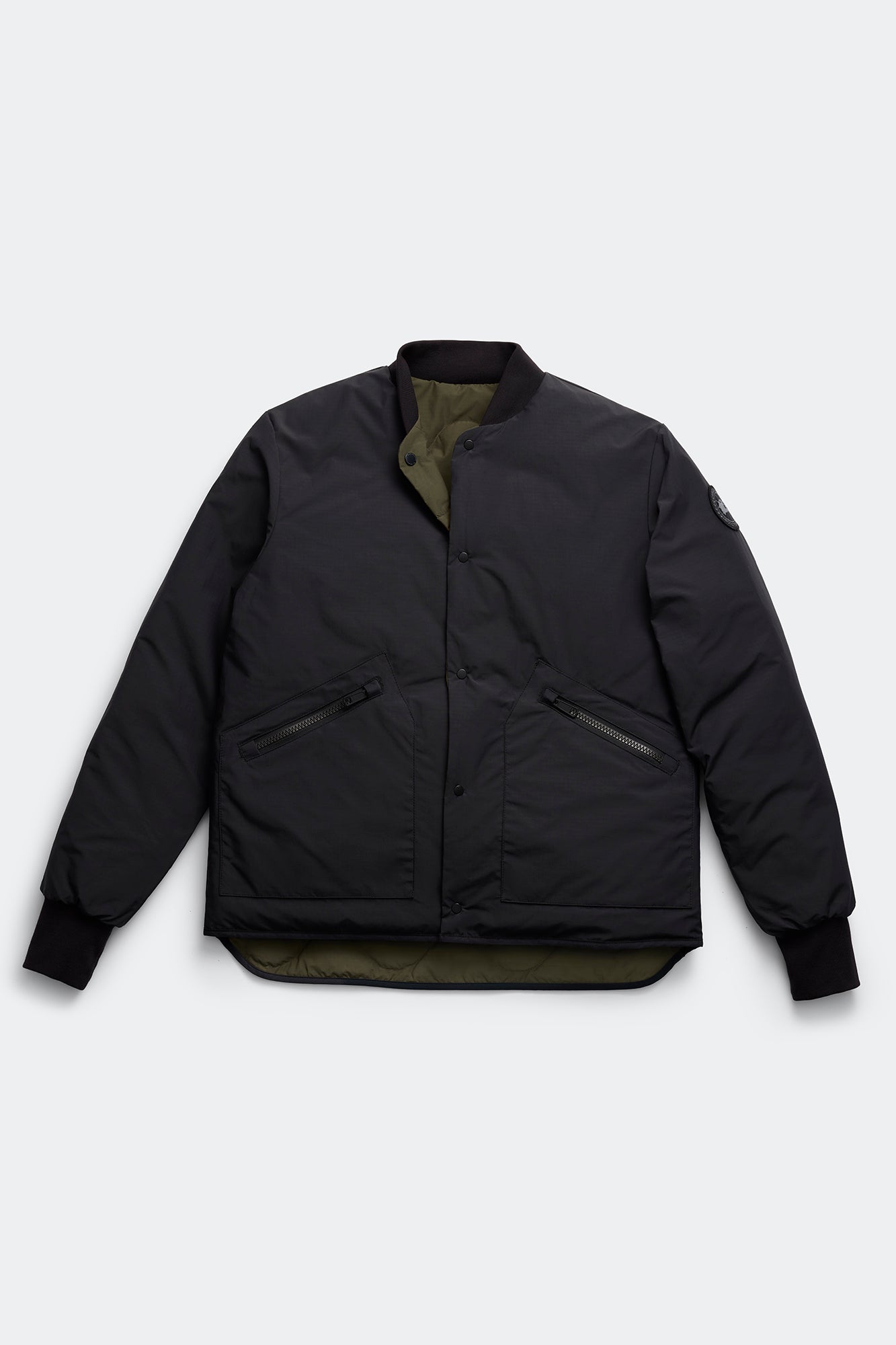 Boswell Reversible Liner Jacket Black Label (Men) - Military Green/Black - Image 11