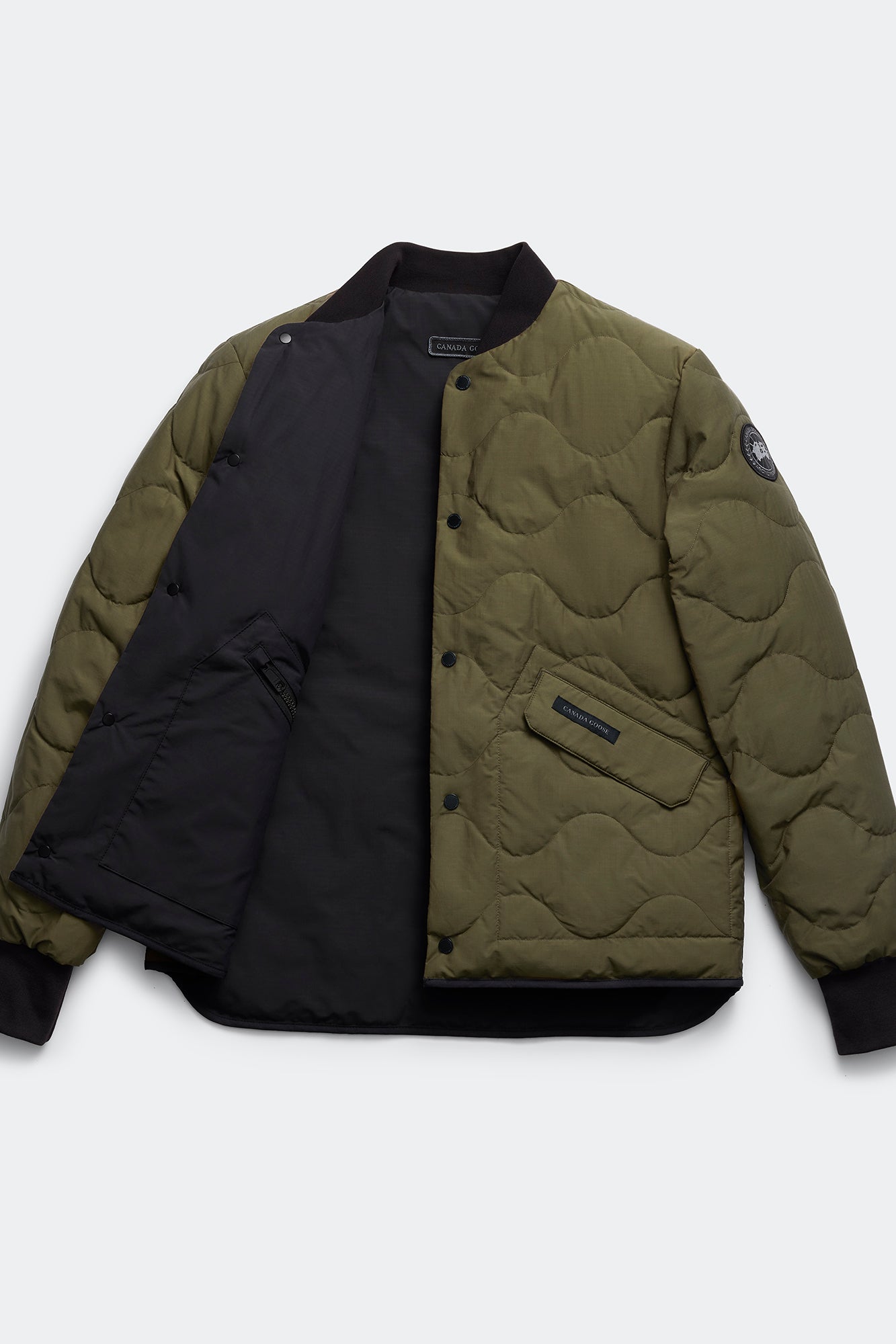 Boswell Reversible Liner Jacket Black Label (Men) - Military Green/Black - Image 13