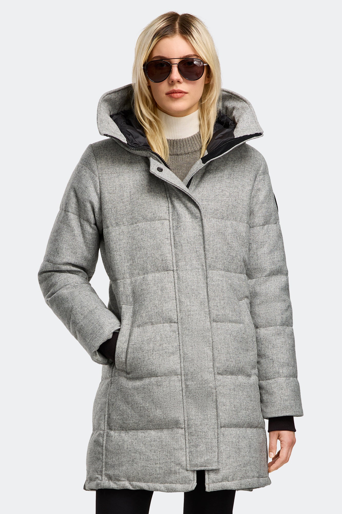 Shelburne Parka AlluraLuxe Wool (Women) - Baltic Grey Melange